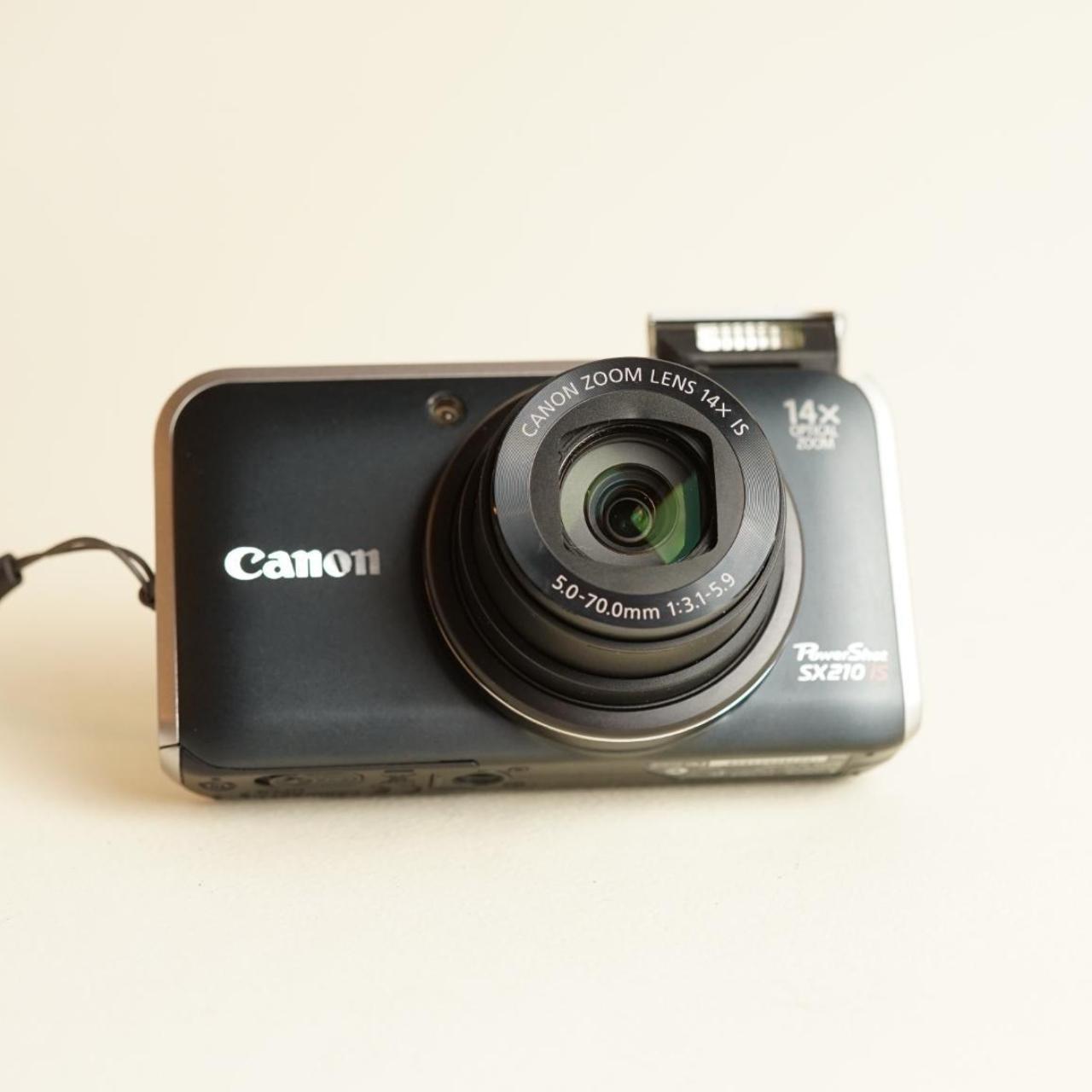 Canon PowerShot SX210 IS Digital Camera | 14MP | Tested & Working | Black