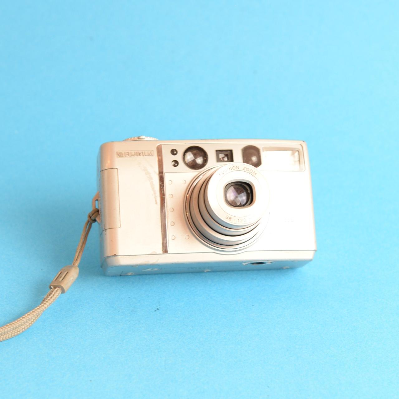 Fujifilm Super 1200 AZ Film Camera | 35mm Point & Shoot | Tested & Working | Silver