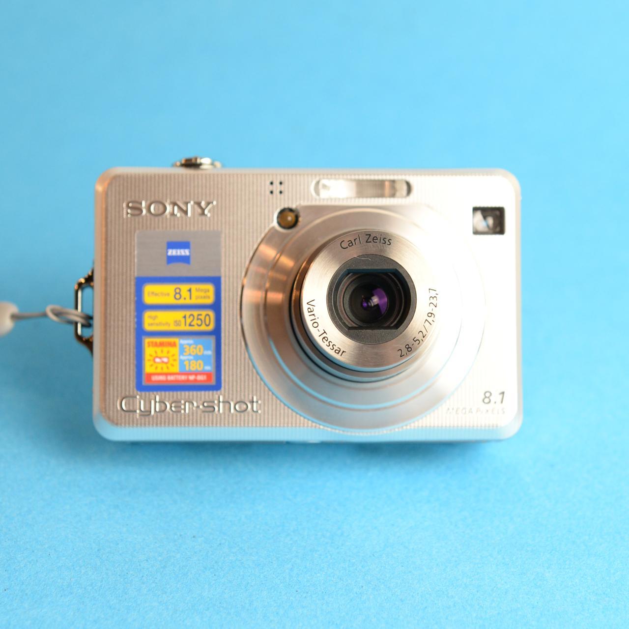 Sony Cyber-shot DSC-W100 Digital Camera | 8MP | Tested & Working | Silver