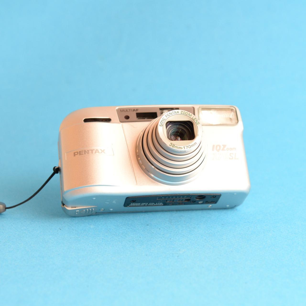 Pentax IQZoom 170SL Film Camera | 35mm Point & Shoot | Tested & Working | Silver