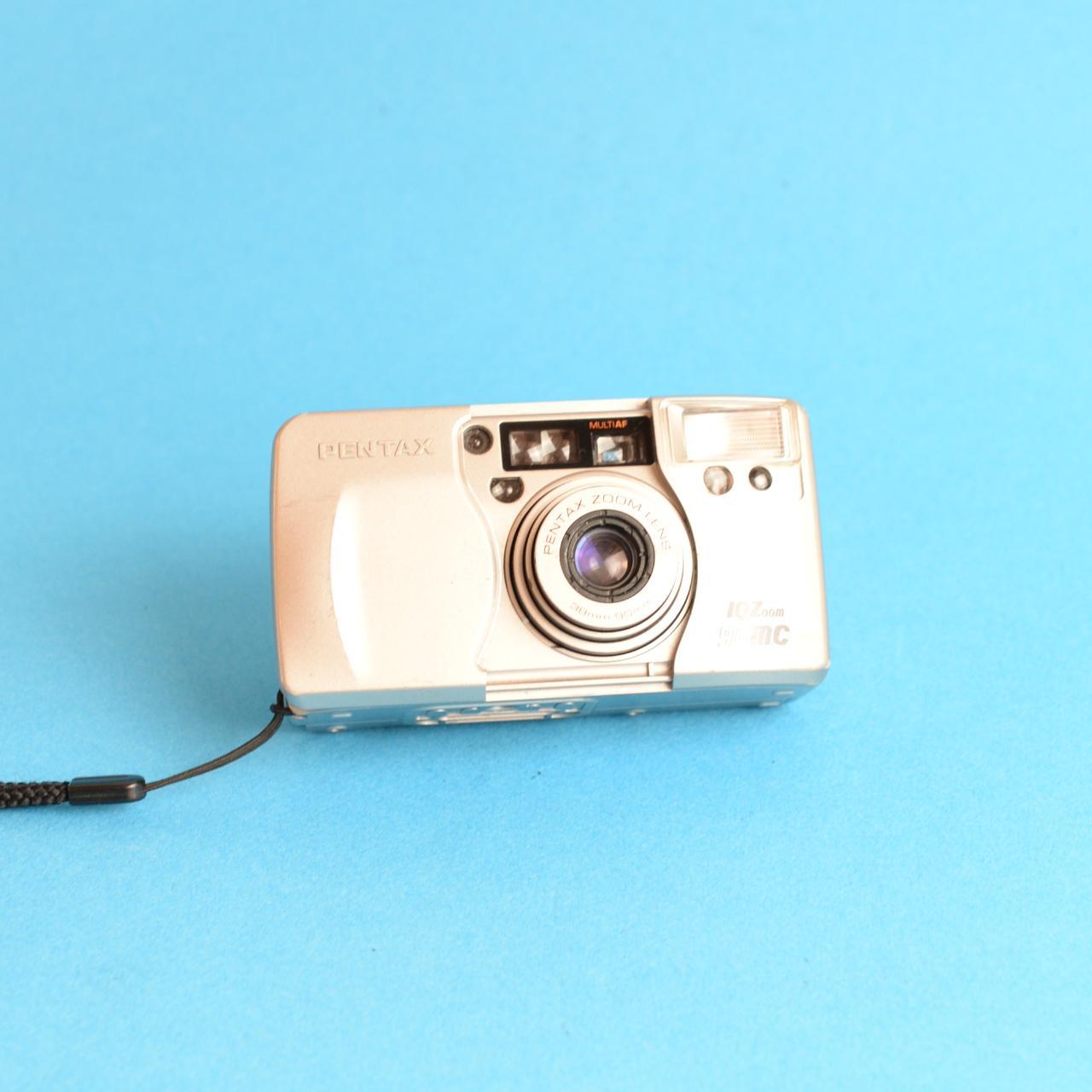Pentax IQZoom 90MC Film Camera | 35mm Point & Shoot | Tested & Working | Silver