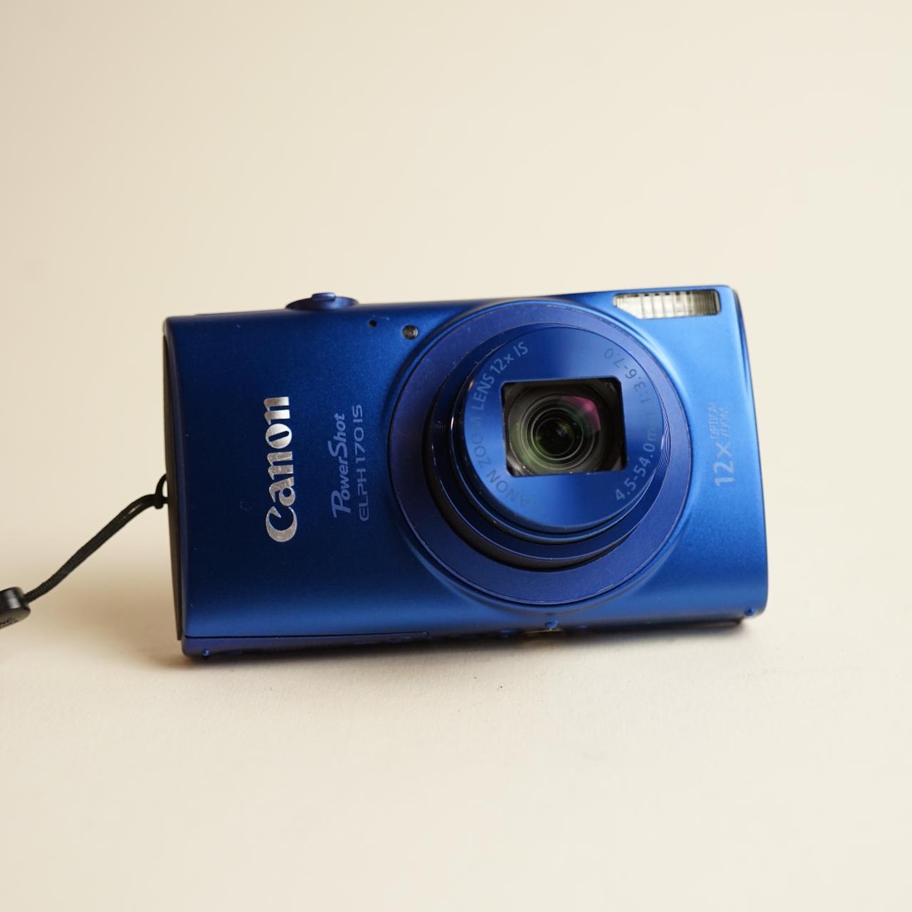 Canon PowerShot ELPH 170 IS Digital Camera | 20MP | Tested & Working | Blue