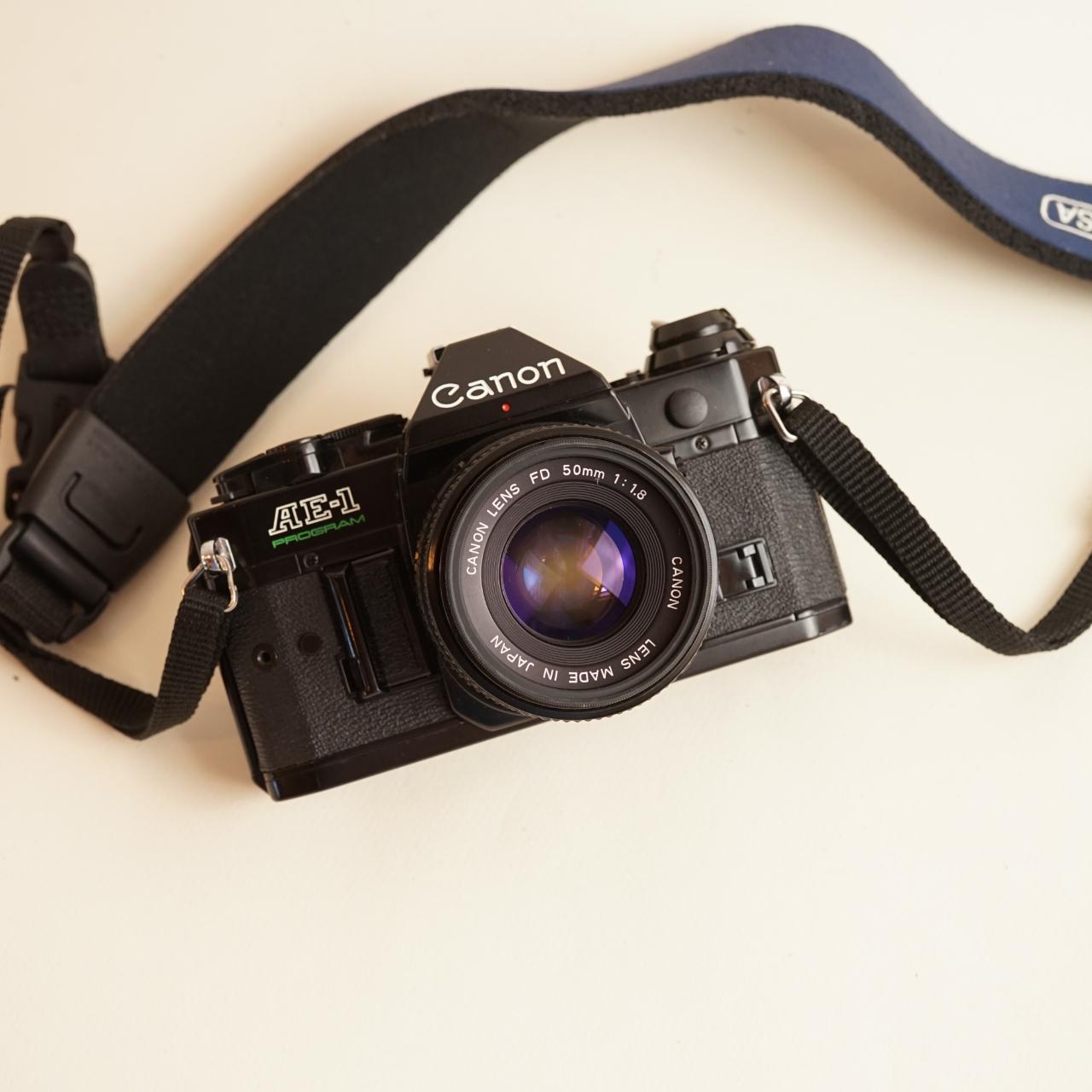 Canon AE-1 Program Film Camera | 35mm SLR | Tested & Working | Black & Silver