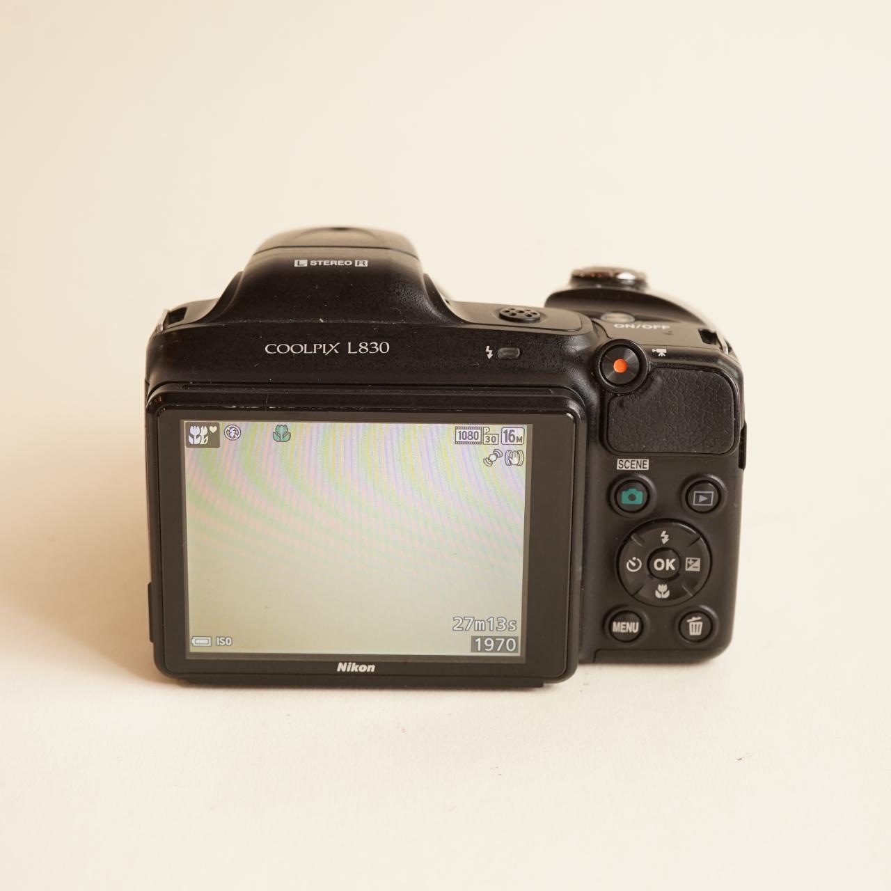 Nikon Coolpix L830 Digital Camera | 16MP | Tested & Working | Black