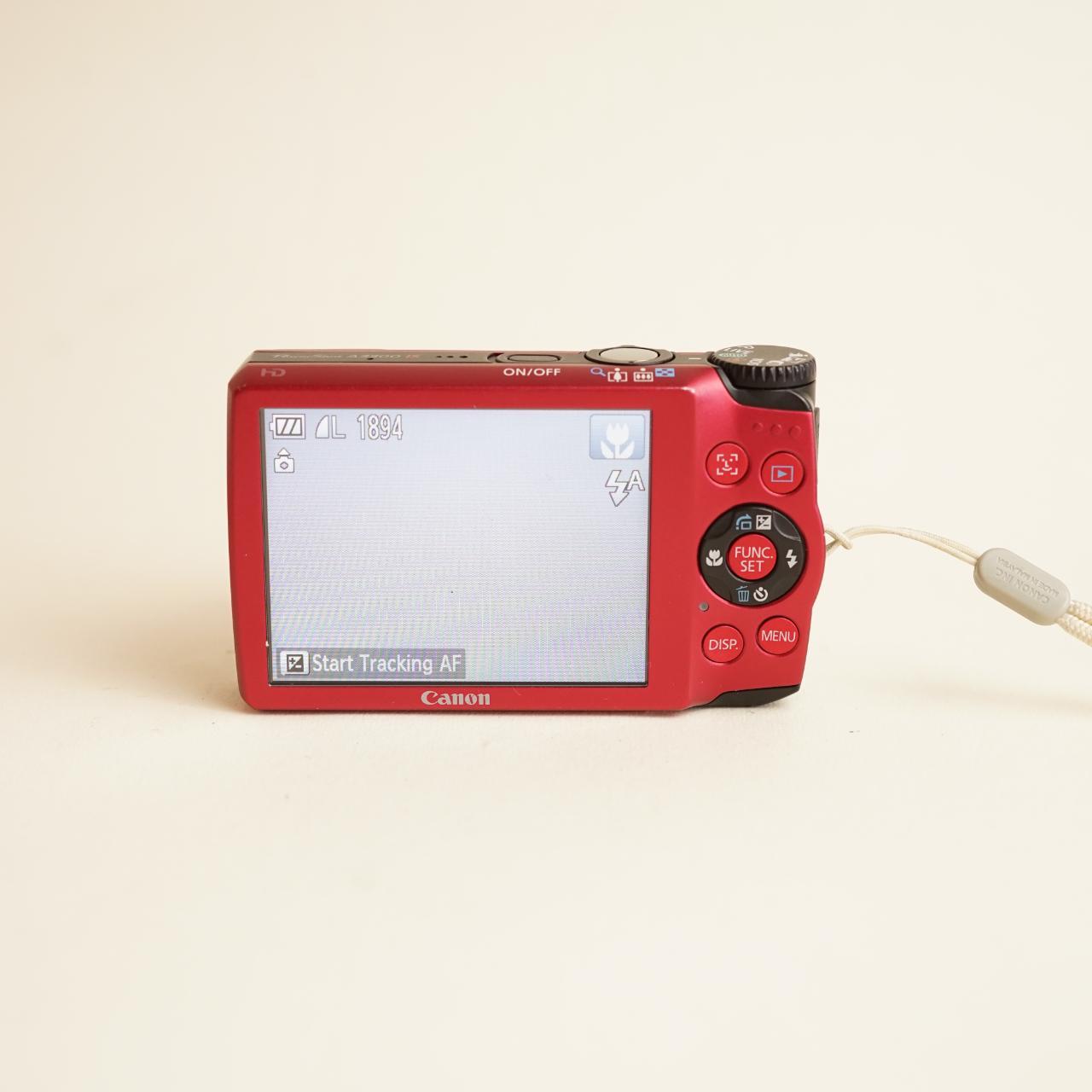 Canon PowerShot A3300 IS | 16MP | Tested & Working | Red