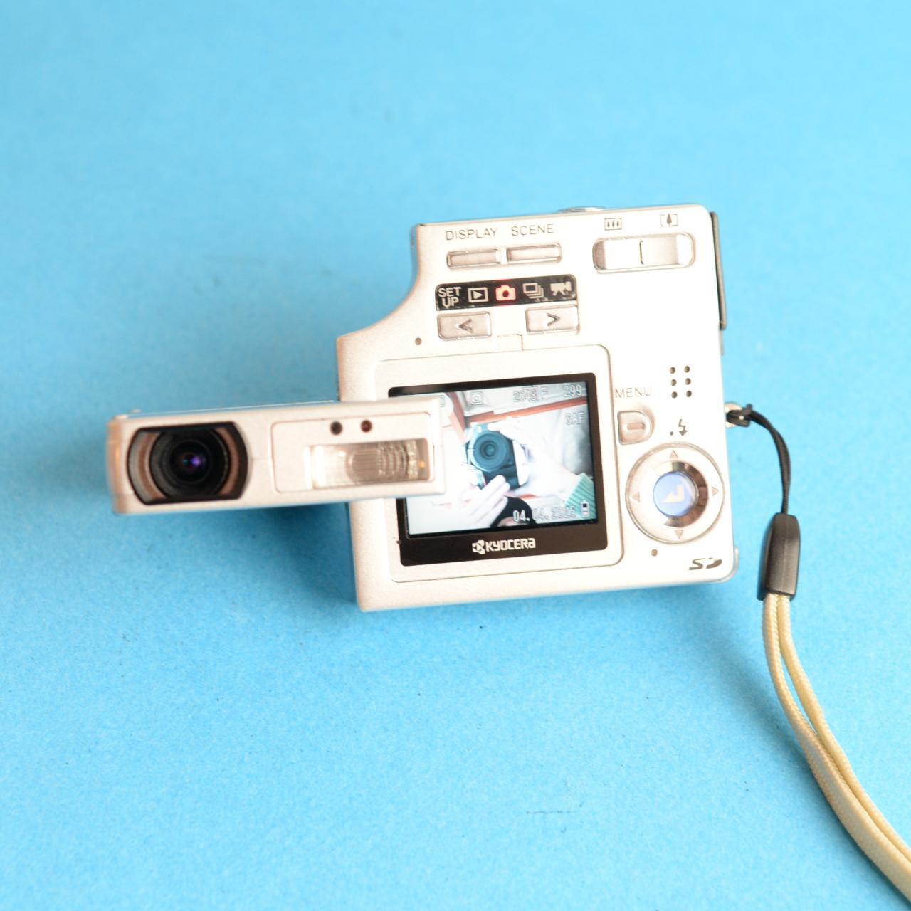 Kyocera Finecam 300SL Digital Camera | 3.2MP | Tested & Working | Silver