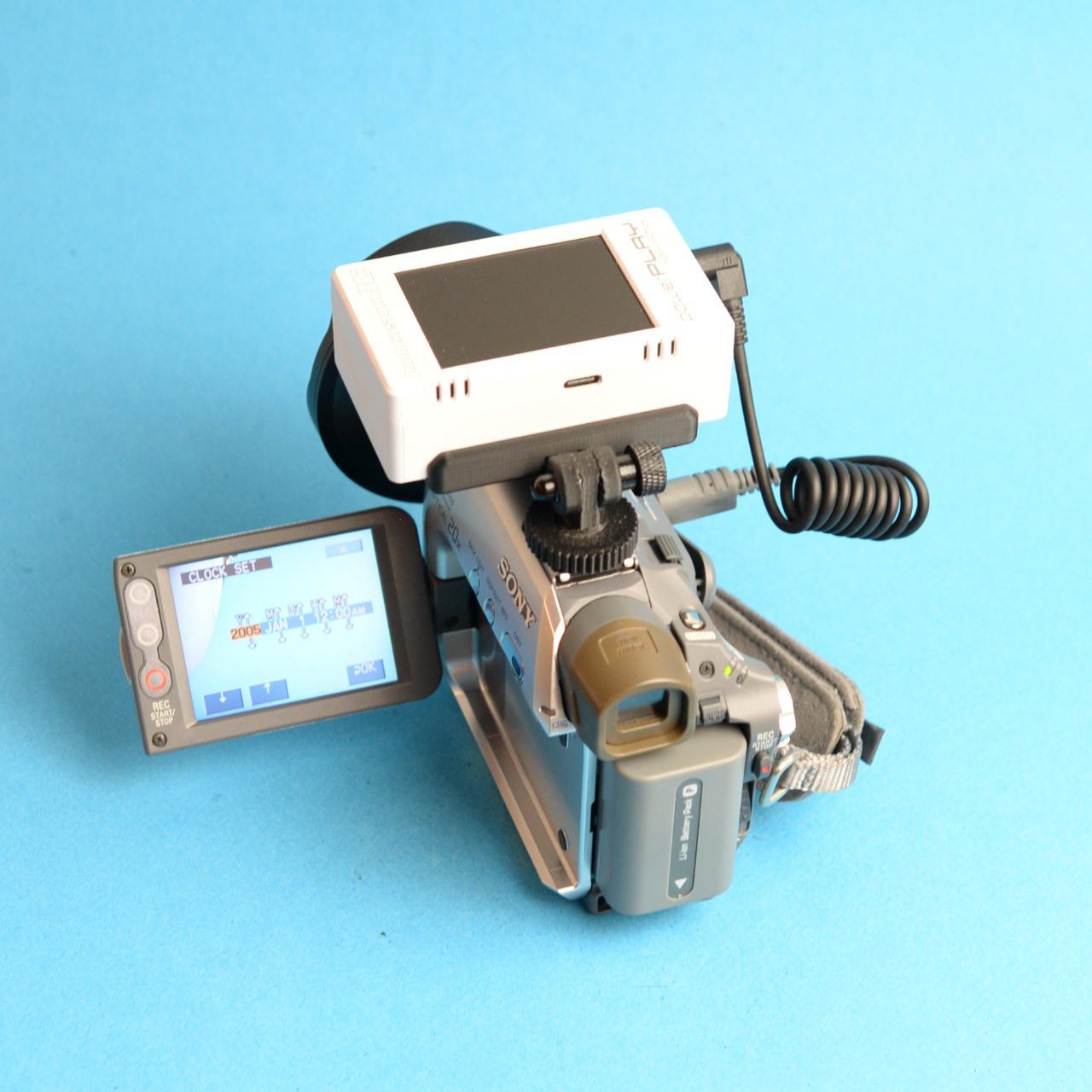 Sony Handycam DCR-HC21 Digital Camcorder with Tapeless Accessories + Fisheye Lens | Tested & Working | Silver