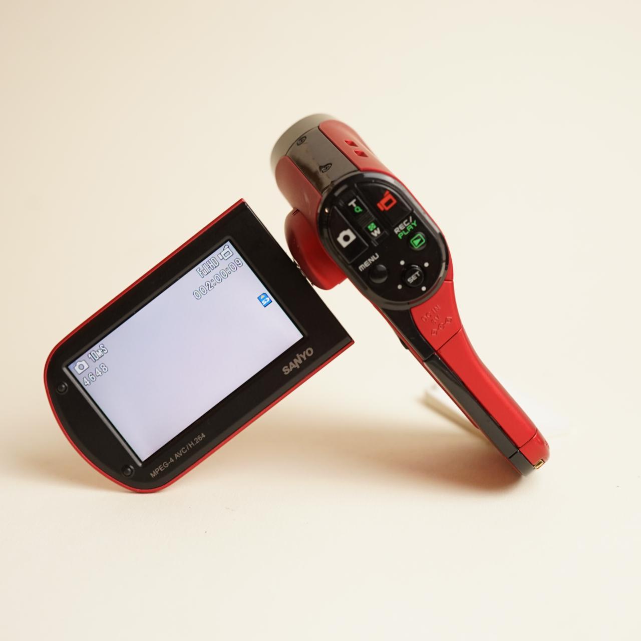 Sanyo Xacti VPC-CG20 Digital Camcorder | Full HD Video | Tested & Working | Red