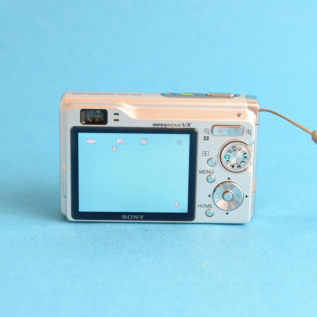 Sony Cyber-shot DSC-W90 Digital Camera | 8MP | Tested & Working | Silver