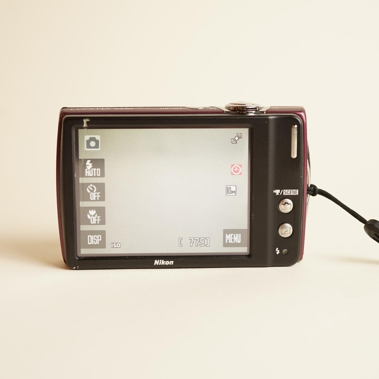 Nikon Coolpix S230 Digital Camera | 10MP | Tested & Working | Maroon