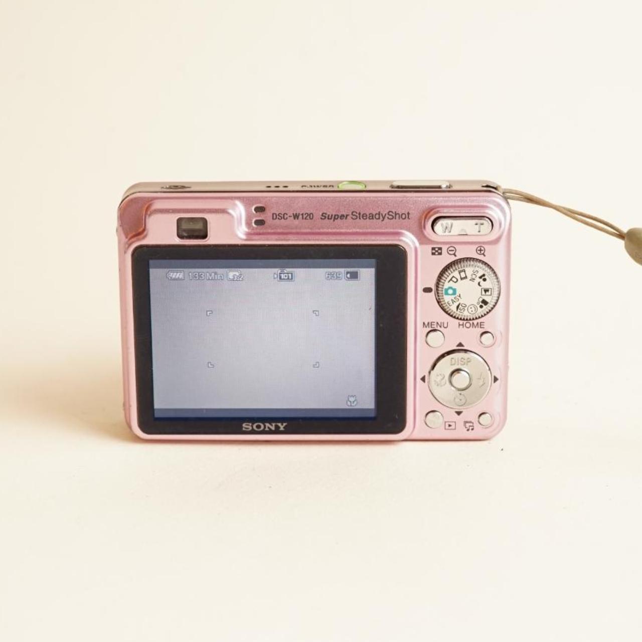 Sony CyberShot DSC-W120 Digital Camera | 7.2MP | Tested & Working | Pink