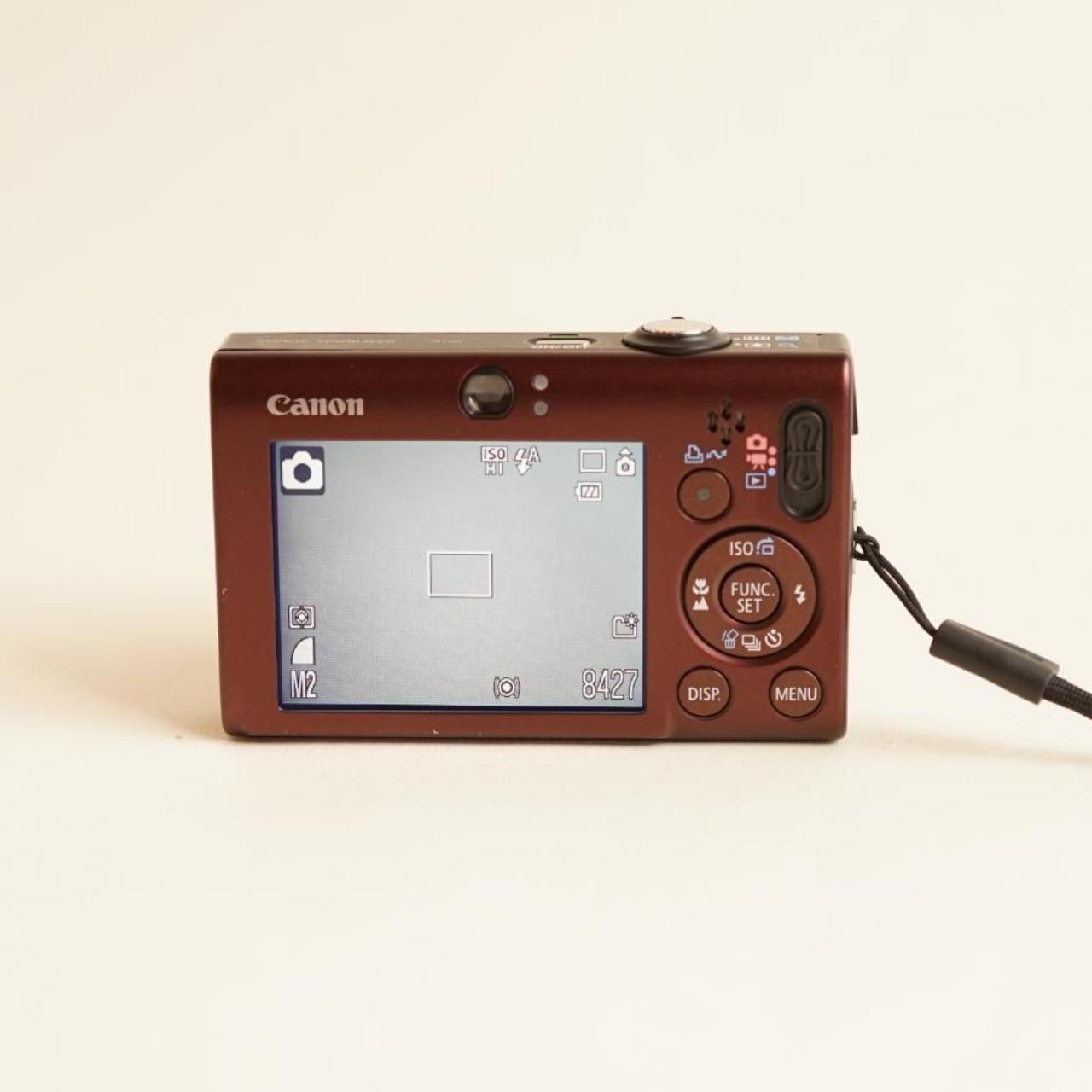 Canon PowerShot SD1100 IS Digital Camera | 8MP | Tested & Working | Burgundy Brown