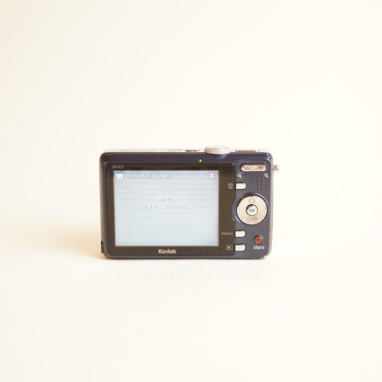 Kodak EasyShare M763 Digital Camera | 7.2MP | Tested & Working | Dark Blue