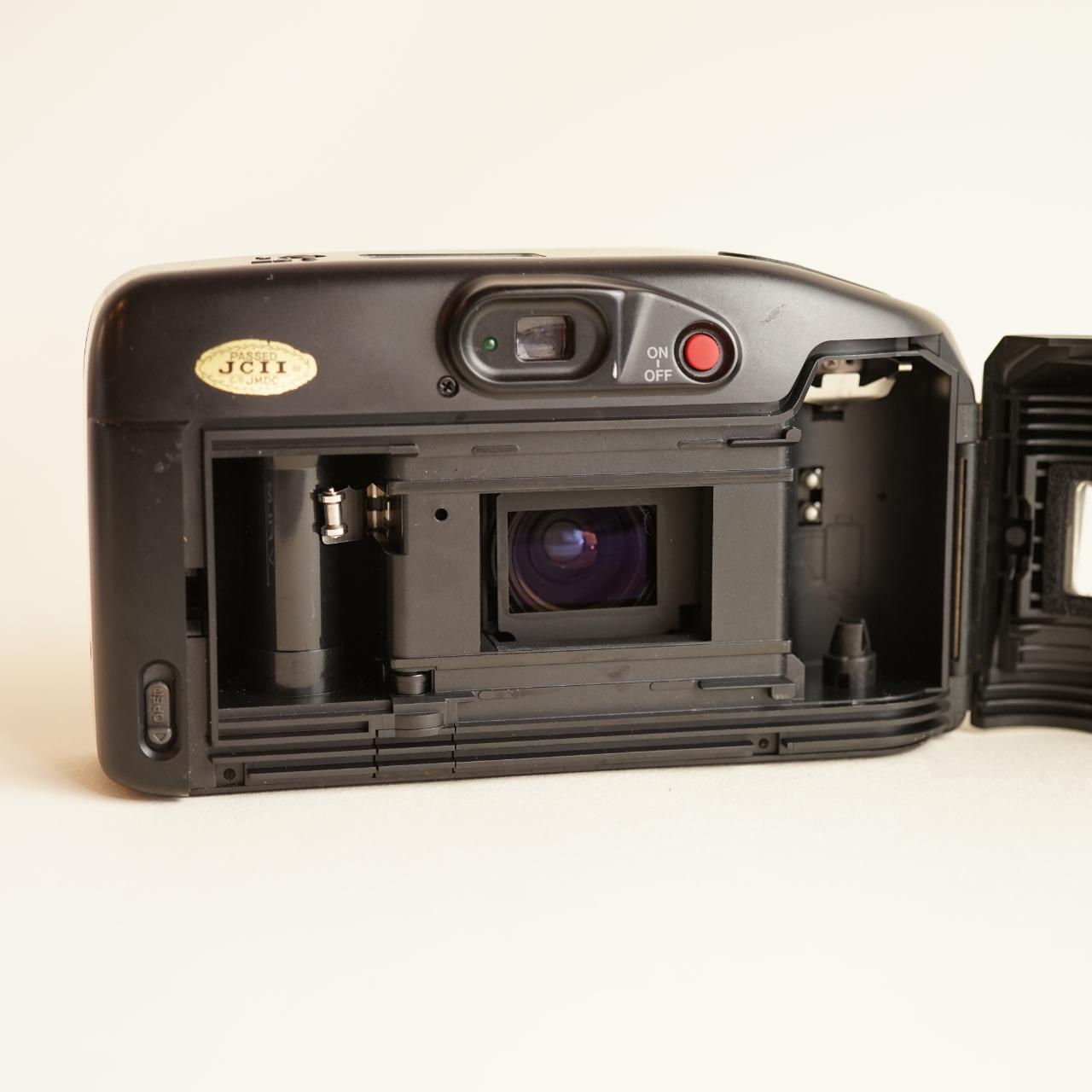 Canon Sure Shot Zoom-S Film Camera | 35mm Point & Shoot | Tested & Working | Black