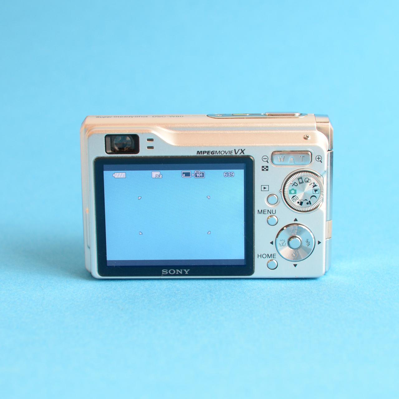 Sony Cyber-shot DSC-W80 Digital Camera | 7.2MP | Tested & Working | Silver