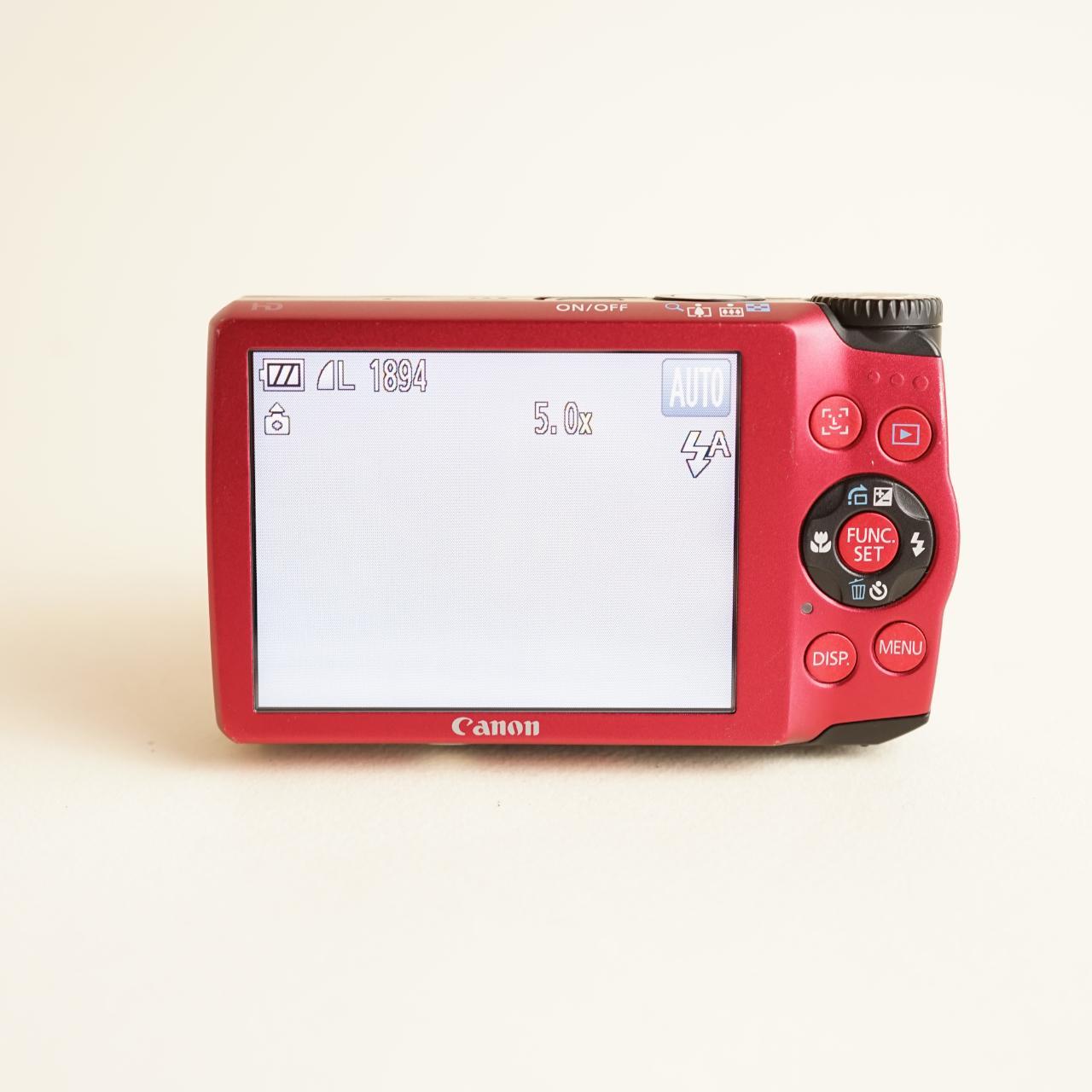 Canon PowerShot A3300 IS Digital Camera | 16MP | Tested & Working | Red
