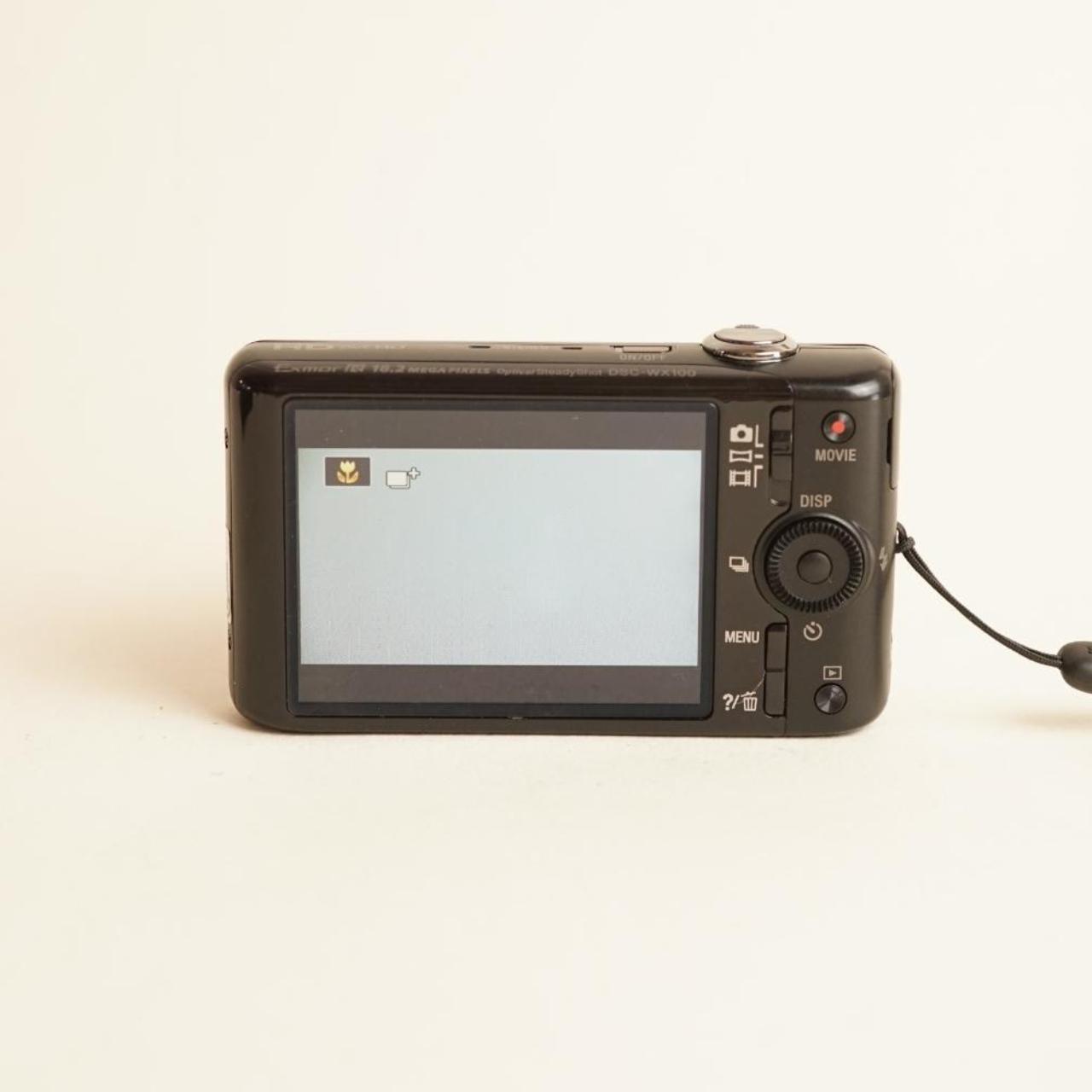 Sony Cyber-shot DSC-WX100 Digital Camera | 18.2MP | Tested & Working | Black