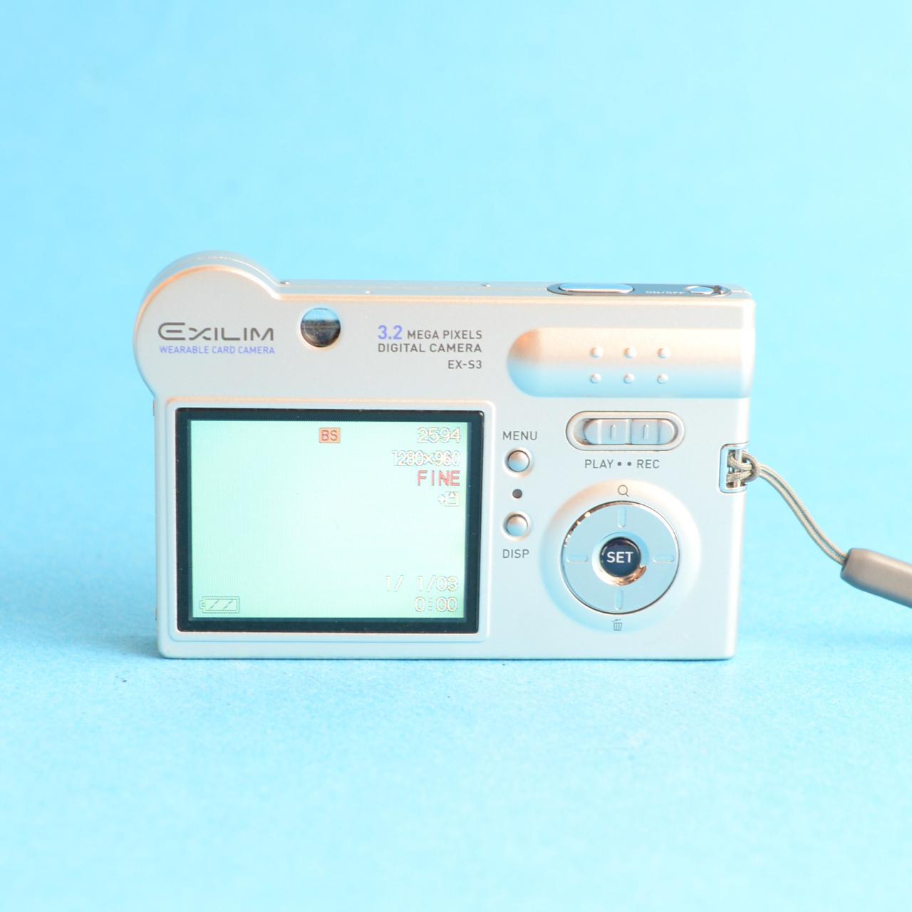 Casio Exilim EX-S3 Digital Camera | 3.2MP | Tested & Working | Silver