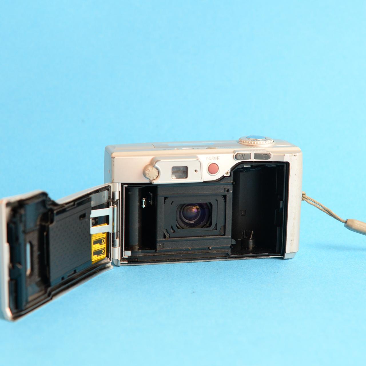 Fujifilm Super 1200 AZ Film Camera | 35mm Point & Shoot | Tested & Working | Silver