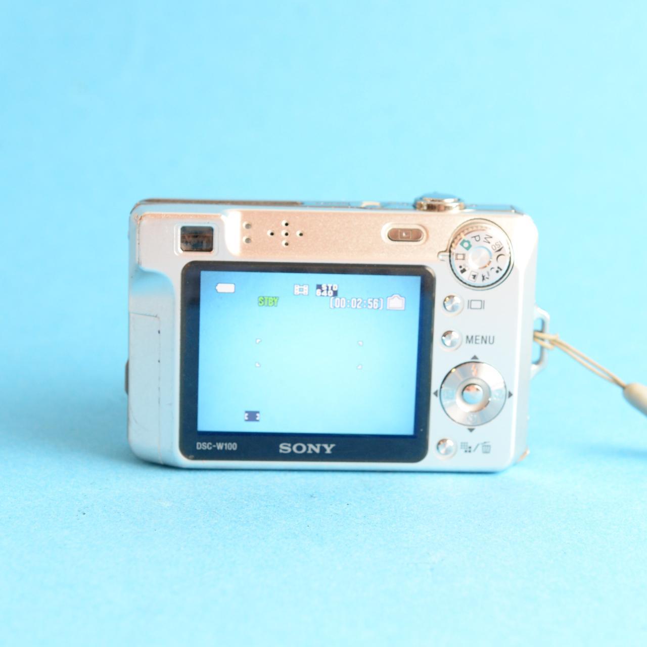 Sony Cyber-shot DSC-W100 Digital Camera | 8MP | Tested & Working | Silver