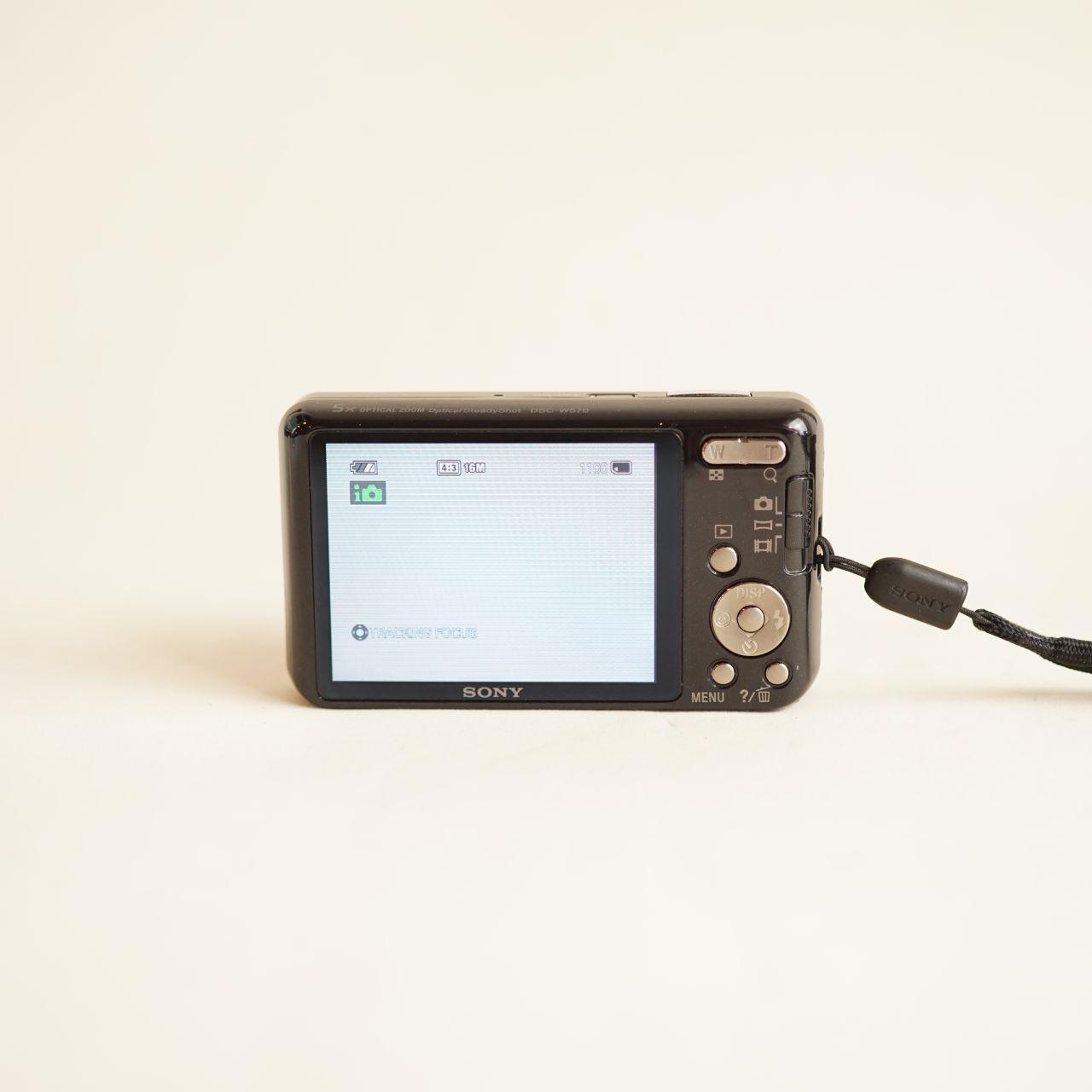 Sony Cyber-shot DSC-W570 Digital Camera | 16.1MP | Tested & Working | Black