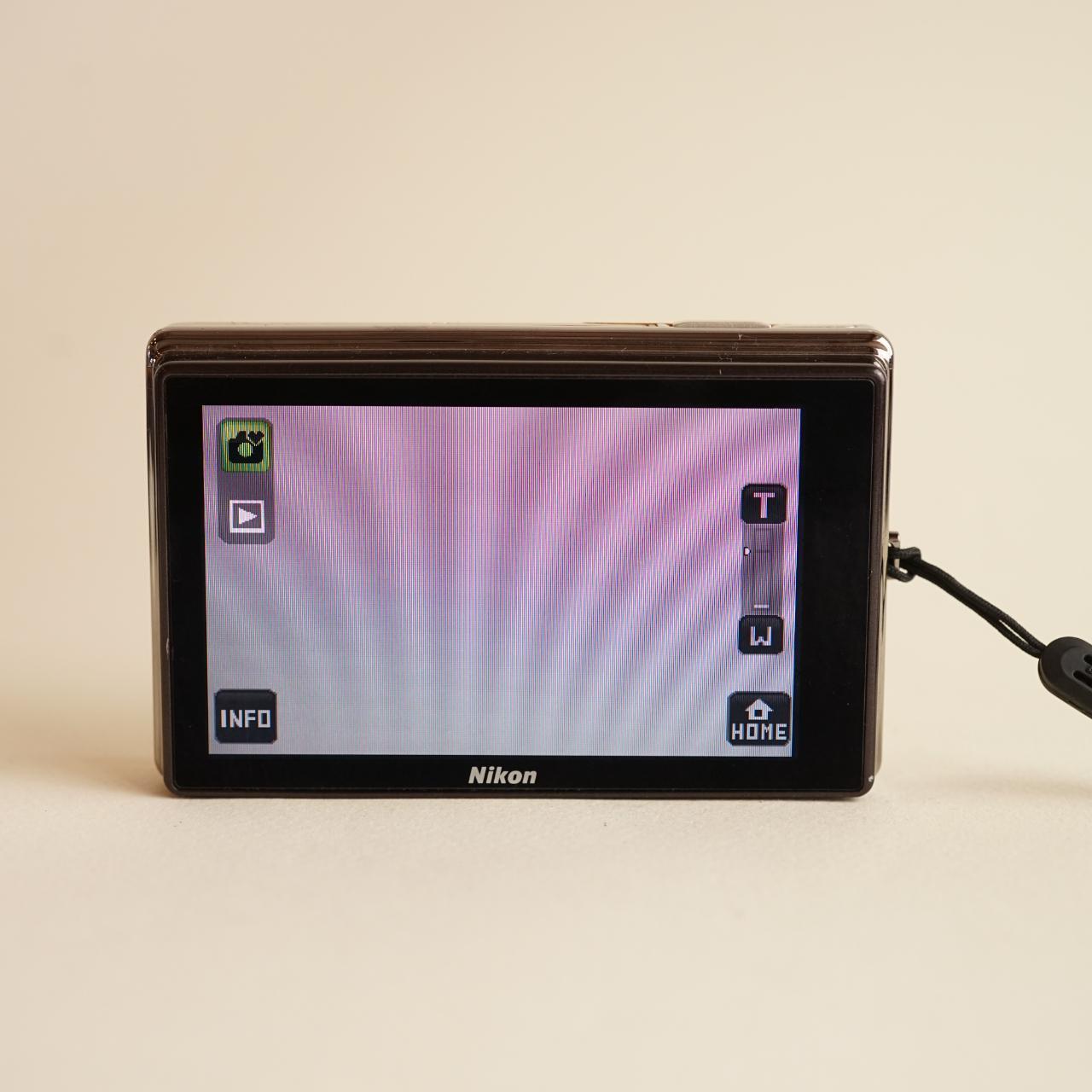 Nikon Coolpix S70 Digital Camera | 12MP | Tested & Working | Silver + Tan