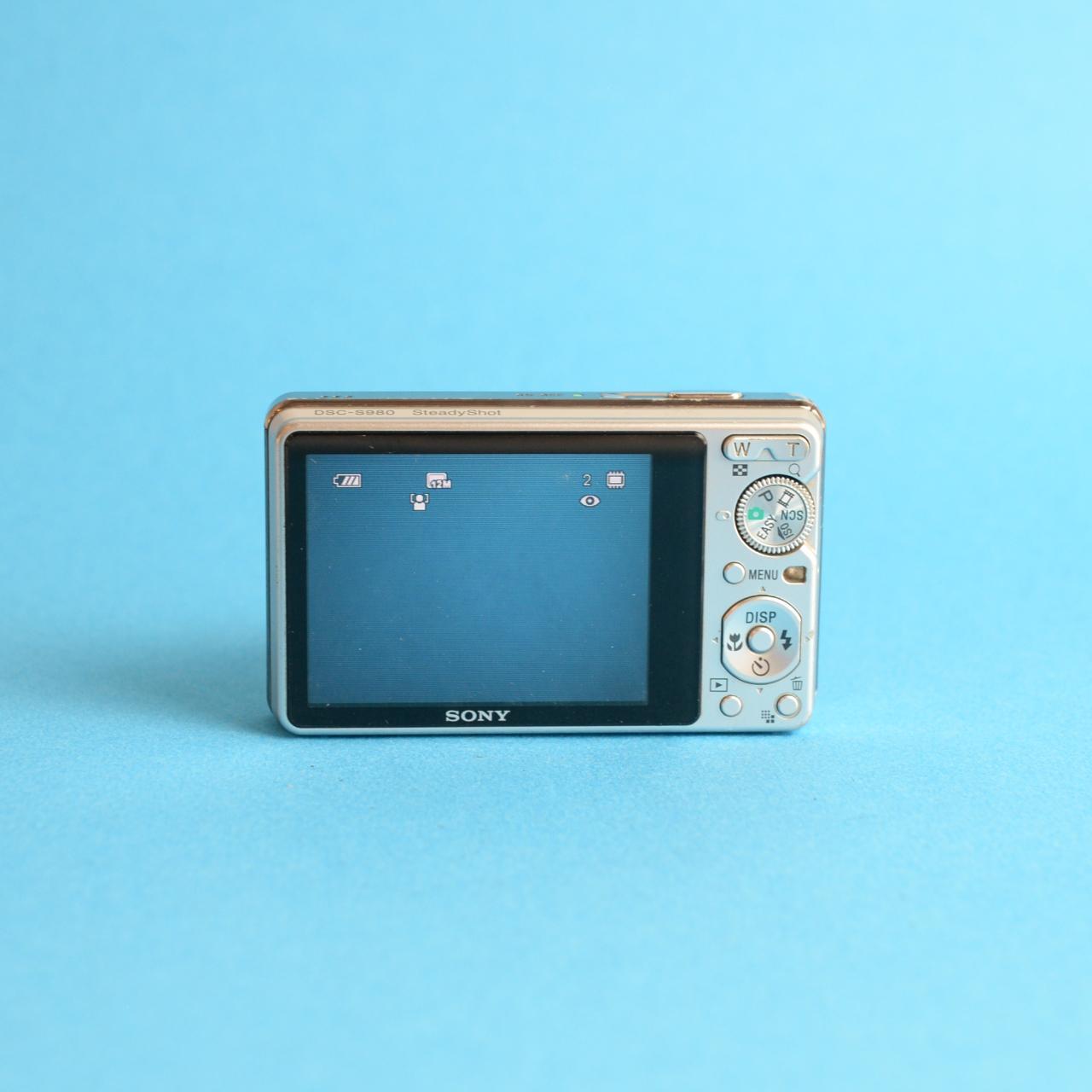 Sony Cyber-shot DSC-S980 Digital Camera | 12.1MP | Tested & Working | Silver