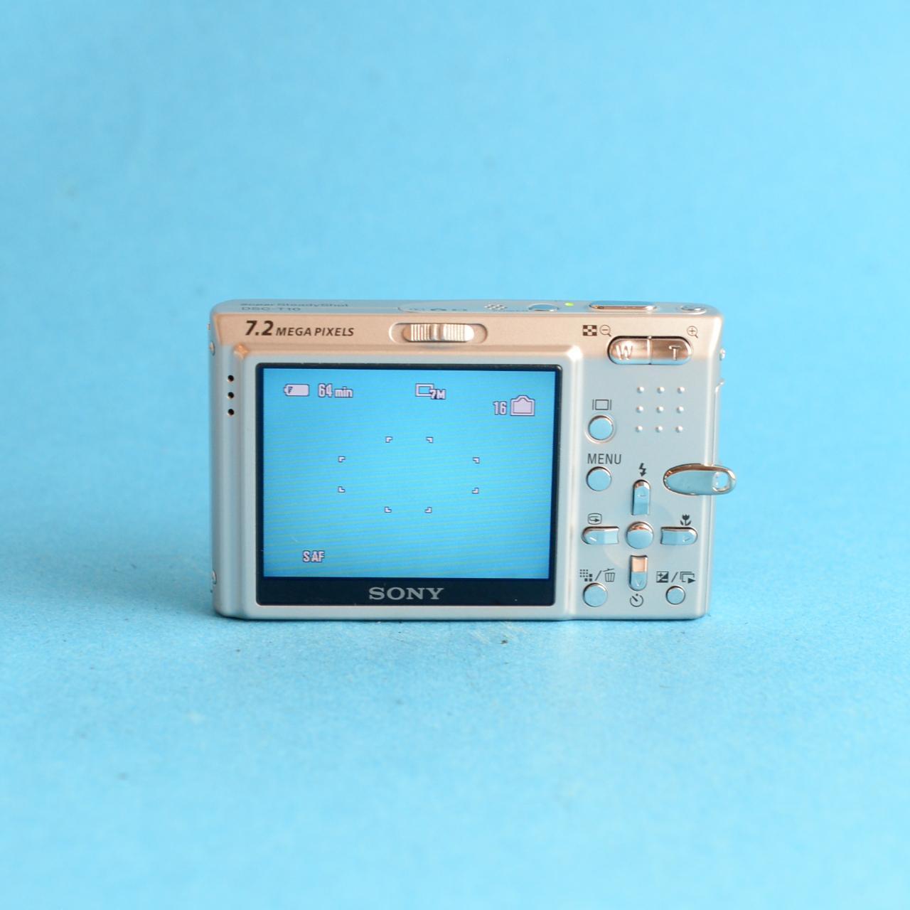 Sony Cyber-shot DSC-T10 Digital Camera | 7.2MP | Tested & Working | Silver