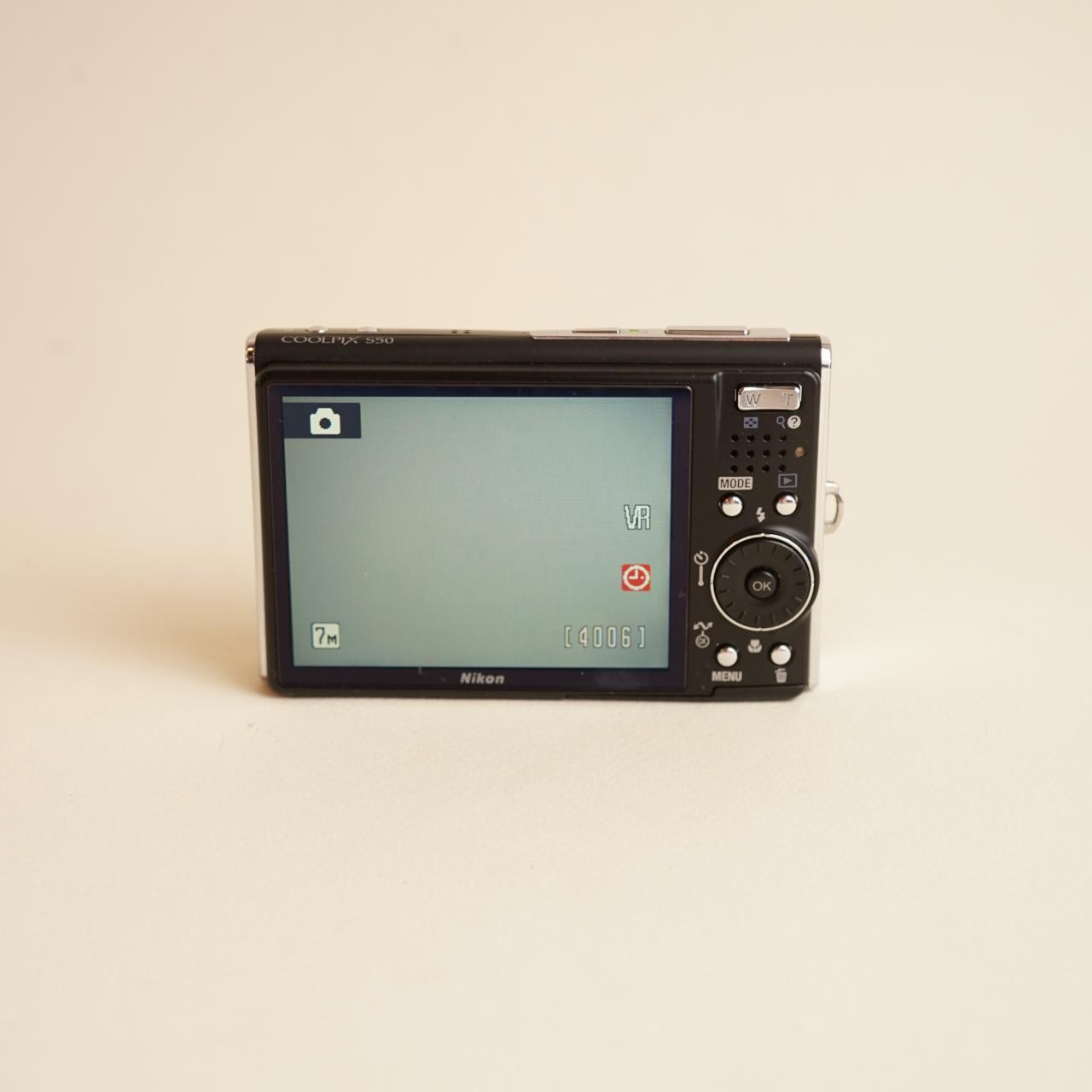 Nikon Coolpix S50 Digital Camera | 7.2MP | Tested & Working | Black