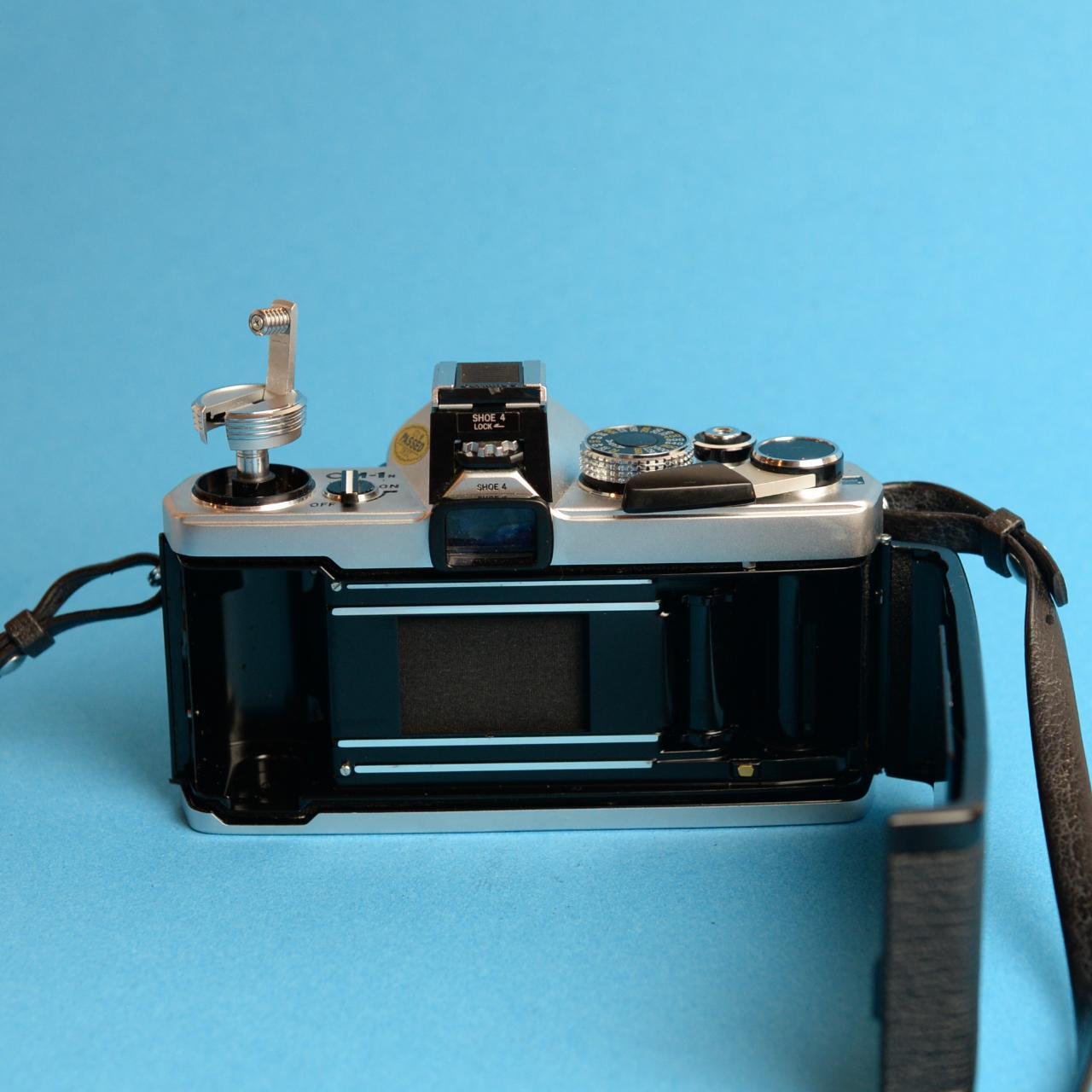 Olympus OM-1N Film Camera | 35mm SLR | Tested & Working | Black & Silver