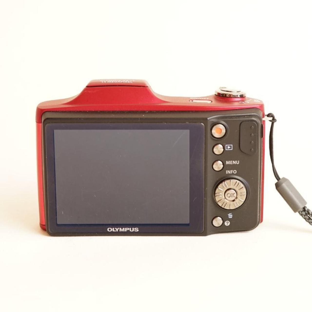Olympus SZ-14 Digital Camera | 14MP | Tested & Working | Red