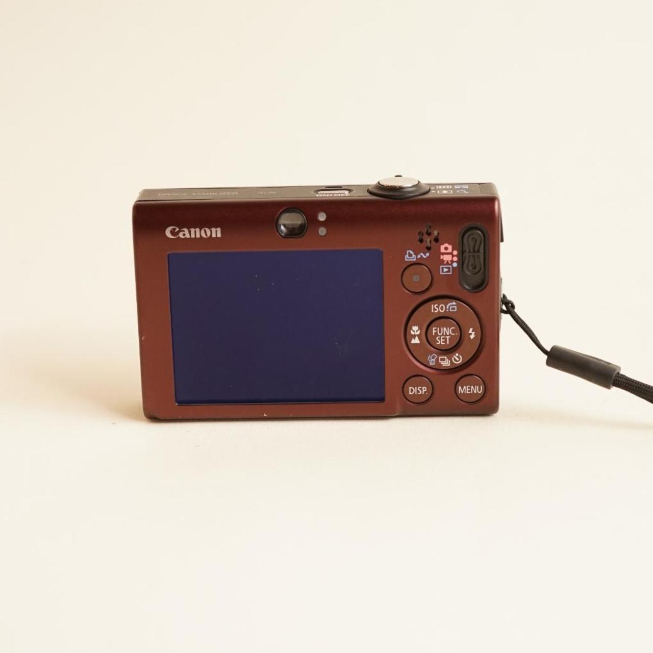 Canon PowerShot SD1100 IS Digital Camera | 8MP | Tested & Working | Burgundy Brown