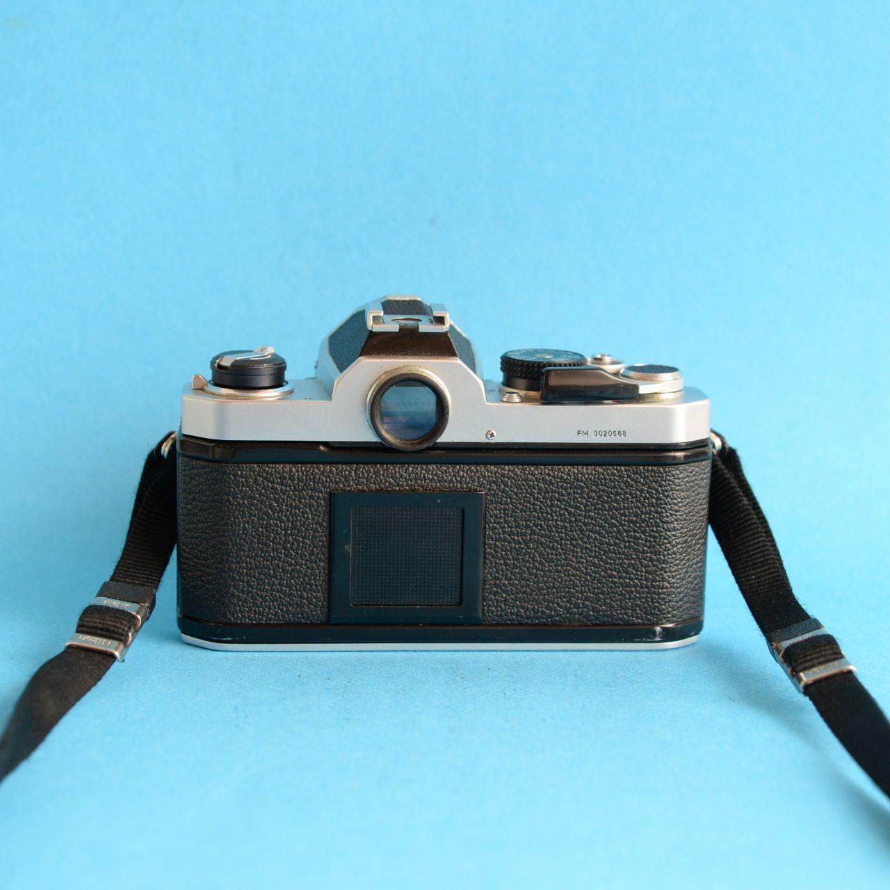 Nikon FM Film Camera | 35mm SLR | Tested & Working | Silver & Black