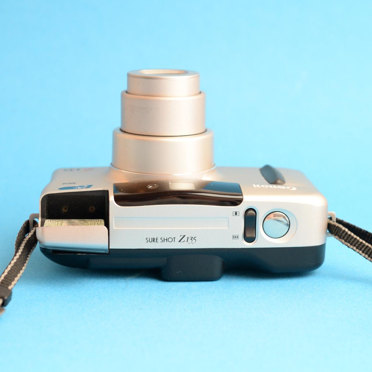 Canon Sure Shot Z135 Film Camera | 35mm Point & Shoot | Tested & Working | Silver