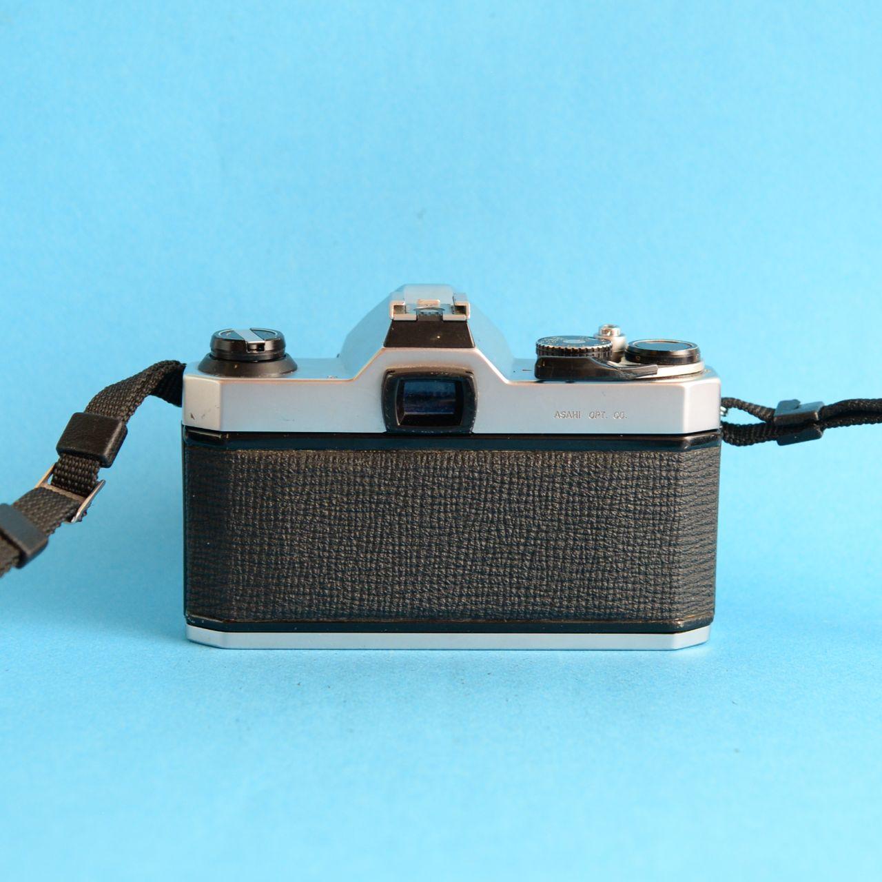 Pentax K1000 Film Camera with 50mm Lens | 35mm SLR | Tested & Working | Silver & Black