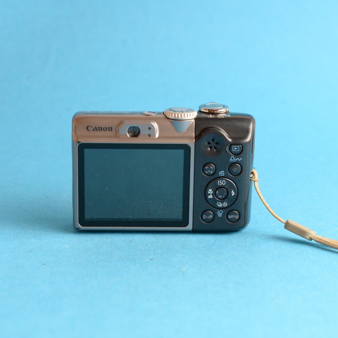 Canon PowerShot A1000 IS Digital Camera | 10MP | Tested & Working | Silver & Grey