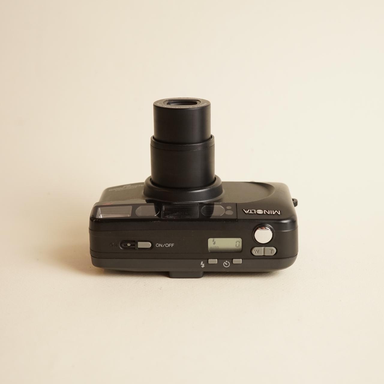 Minolta Freedom Action Zoom 90 Film Camera | 35mm Point & Shoot | Tested & Working | Black