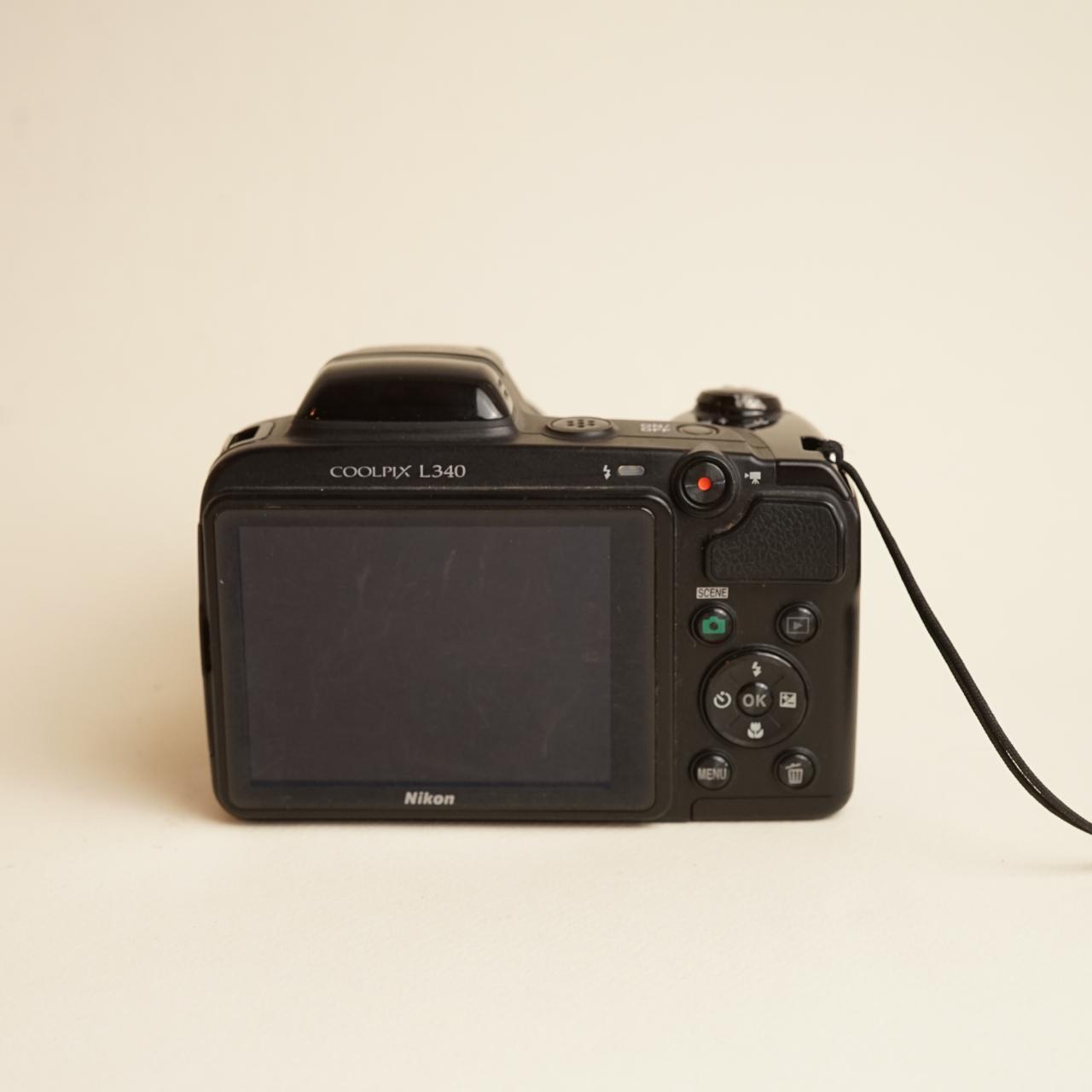Nikon Coolpix L340 Digital Camera | 20.2MP | Tested & Working | Black