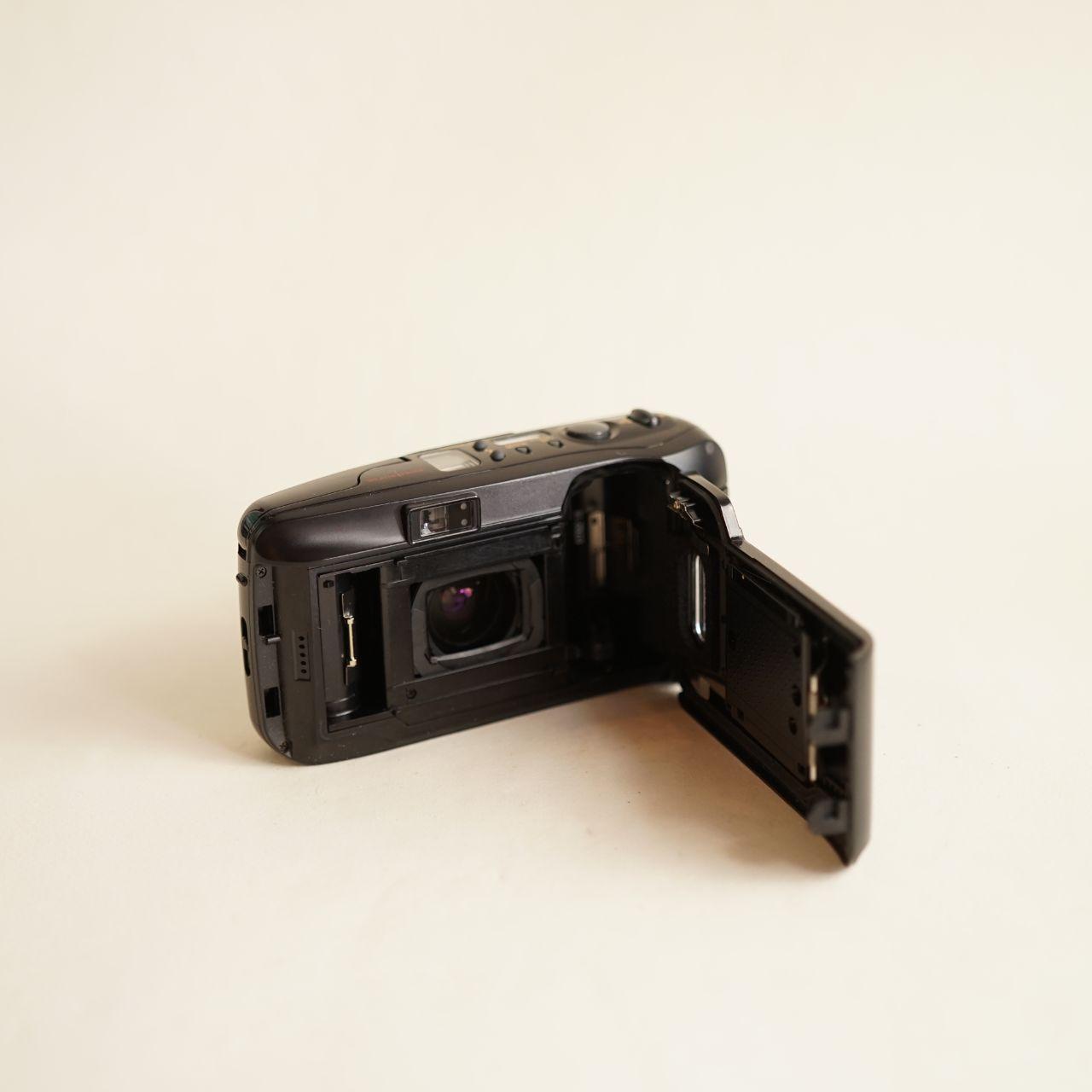 Olympus Infinity Stylus Zoom DLX Film Camera | 35mm Point & Shoot | Tested & Working | Black