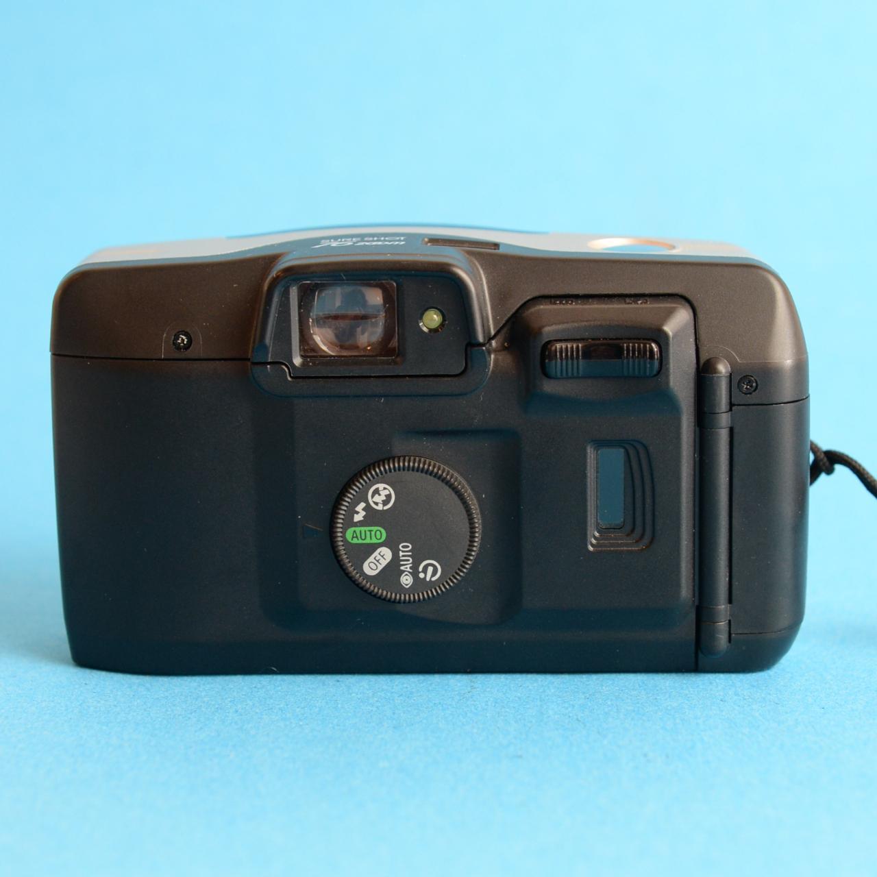 Canon Sure Shot 76 Zoom Film Camera | 35mm Point & Shoot | Tested & Working | Silver