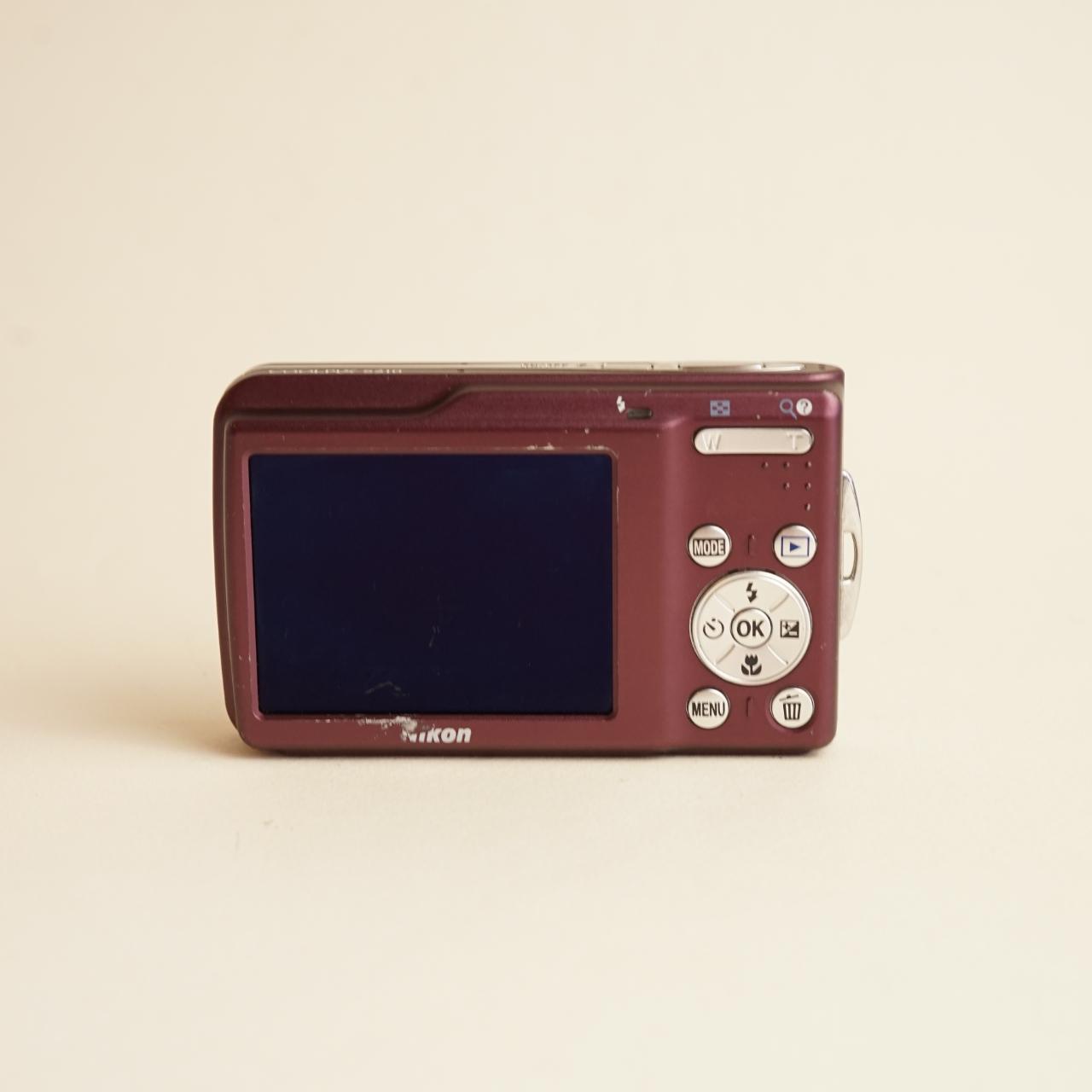 Nikon Coolpix S210 Digital Camera | 8MP | Tested & Working | Maroon