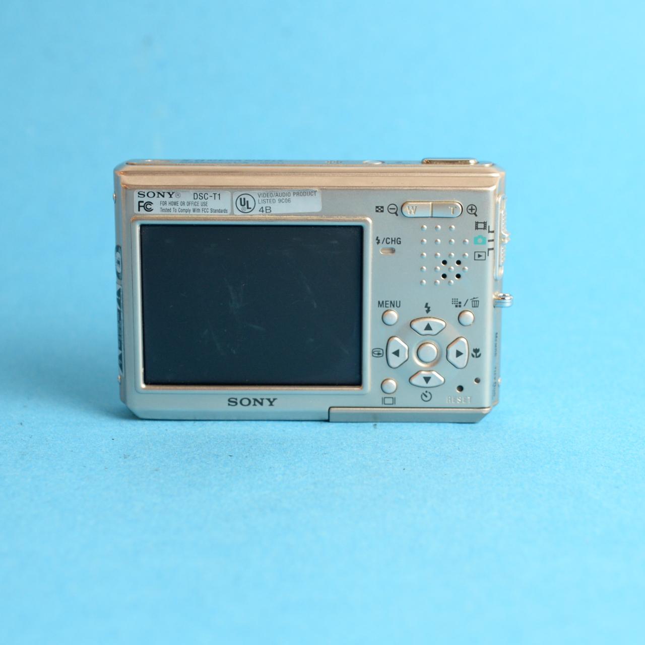 Sony Cyber-shot DSC-T1 Digital Camera | 5MP | Tested & Working | Silver