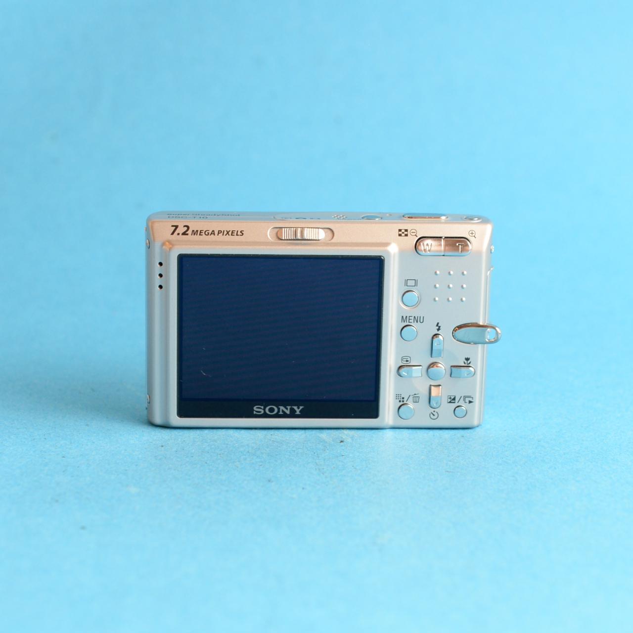 Sony Cyber-shot DSC-T10 Digital Camera | 7.2MP | Tested & Working | Silver