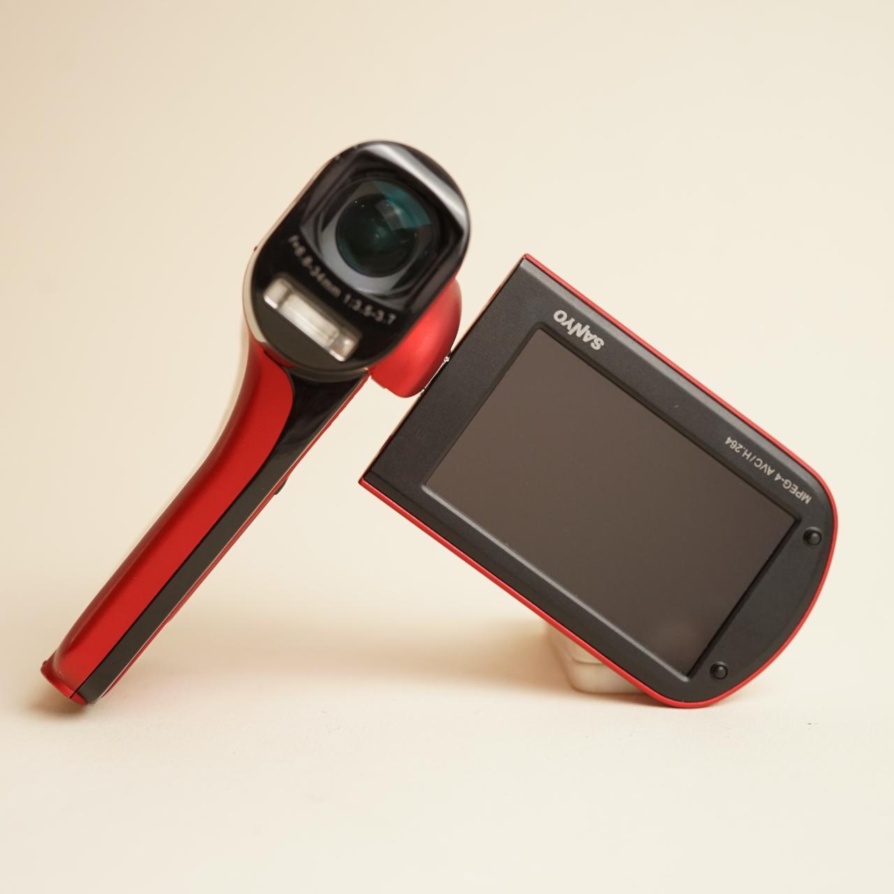 Sanyo Xacti VPC-CG20 Digital Camcorder | Full HD Video | Tested & Working | Red