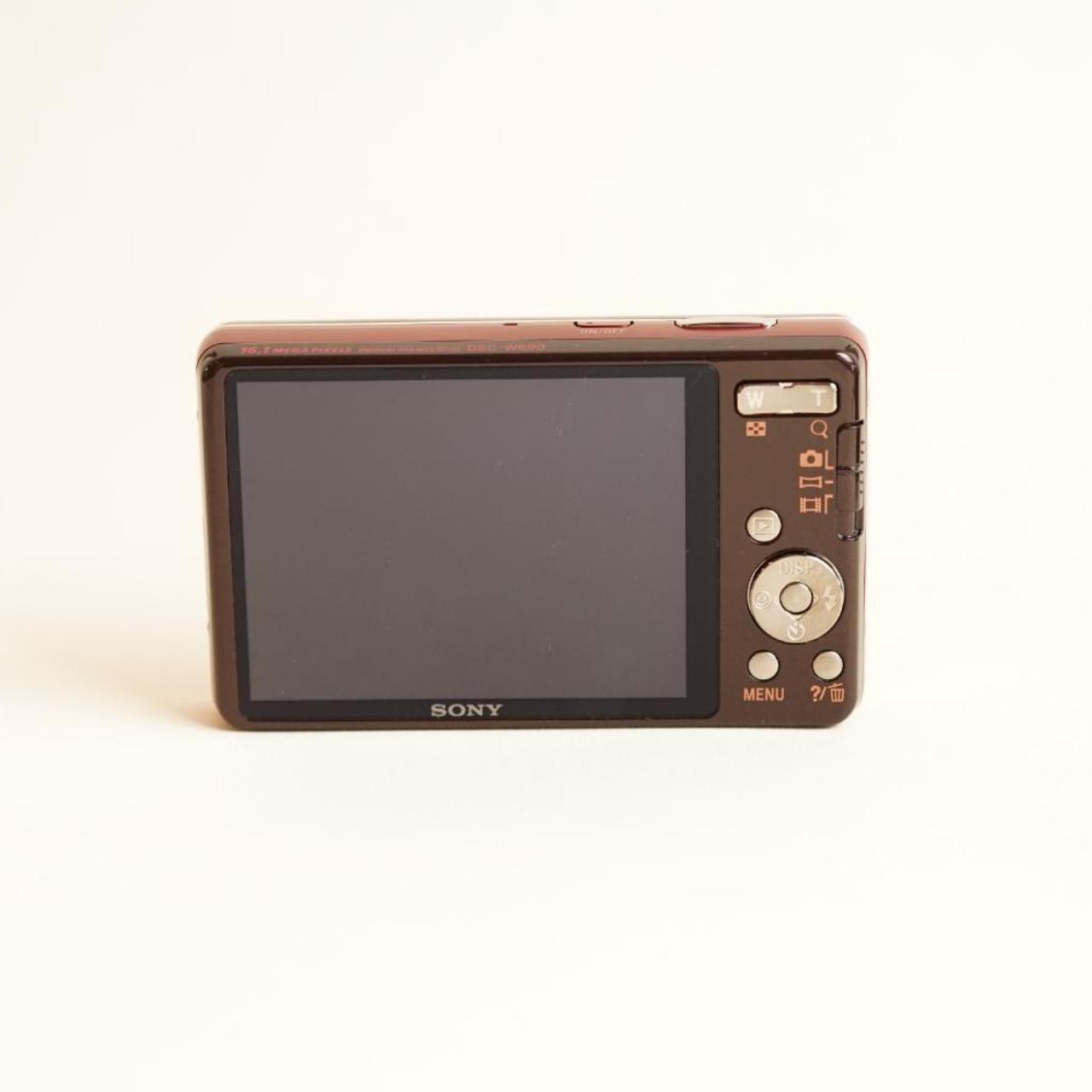 Sony Cyber-shot DSC-W690 Digital Camera | 16.1MP | Tested & Working | Red