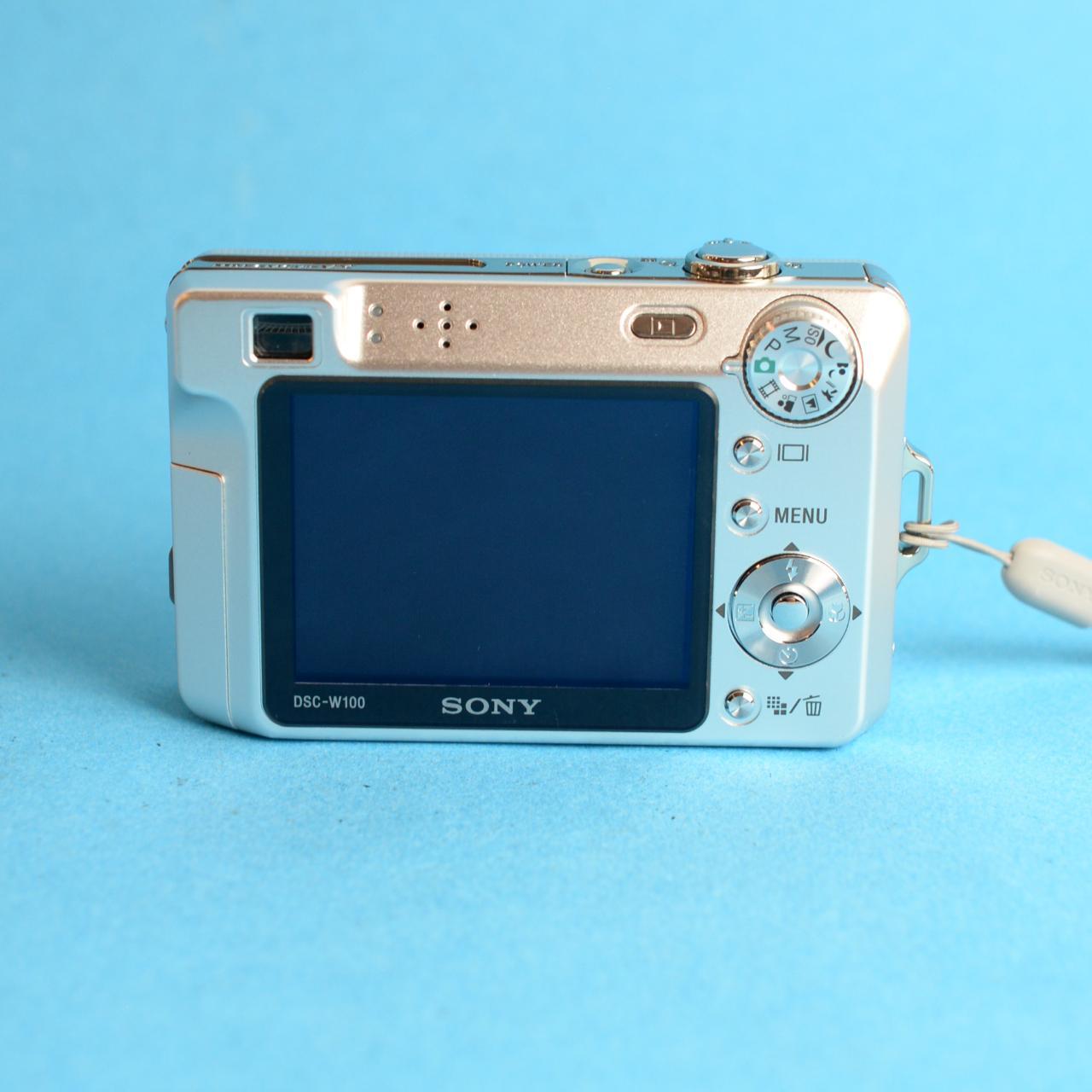 Sony Cyber-shot DSC-W100 Digital Camera | 8MP | Tested & Working | Silver