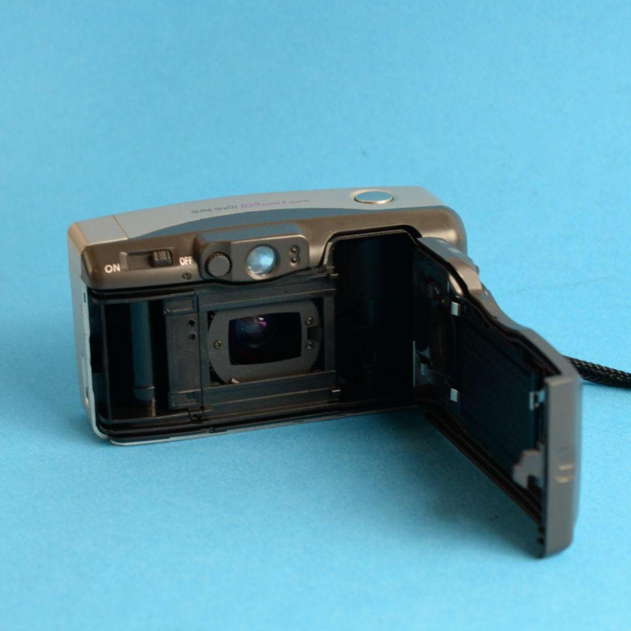 Canon SureShot 105 Zoom S Film Camera | 35mm Point & Shoot | Tested & Working | Silver