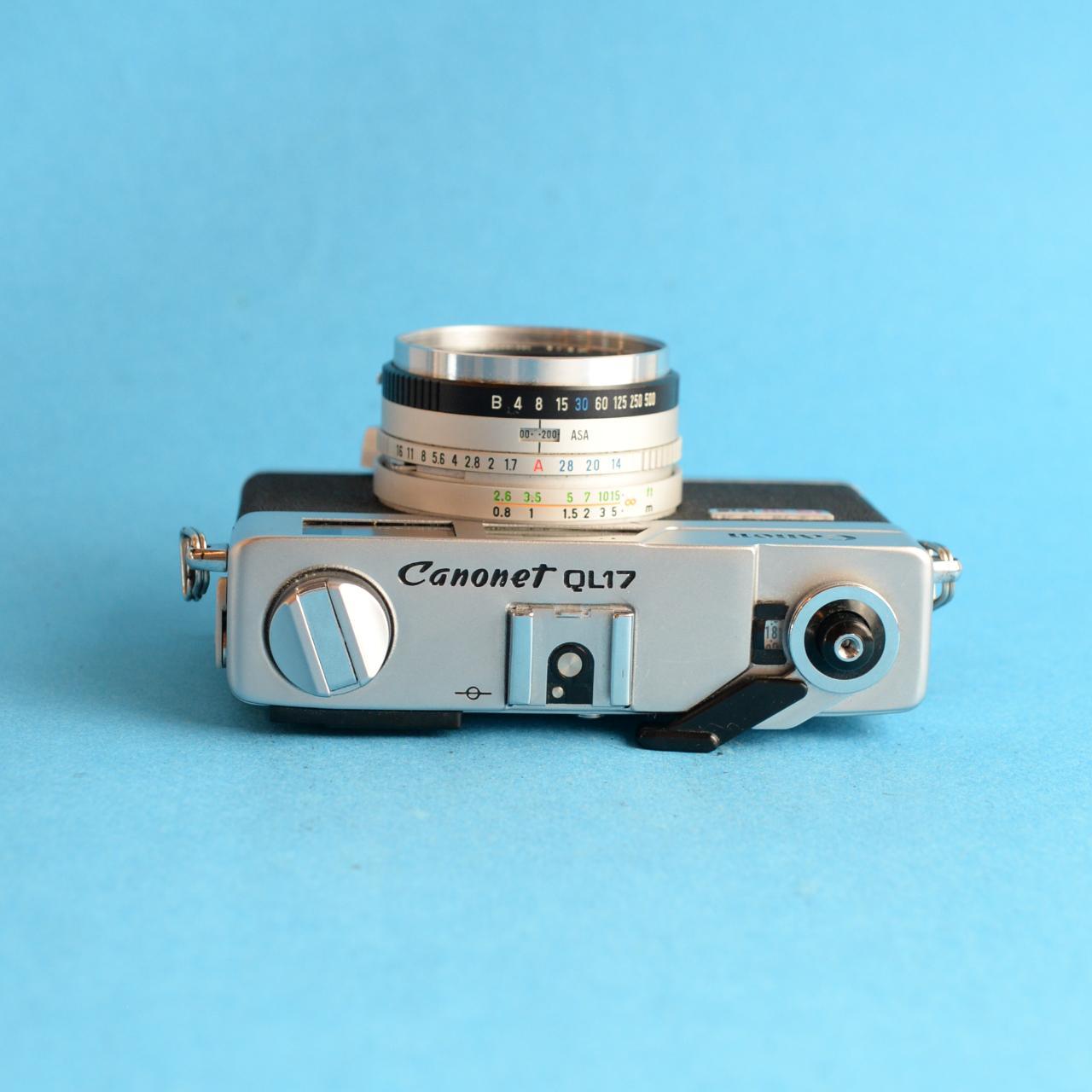 Canon Canonet G-III QL17 Film Camera | 35mm Rangefinder | Tested & Working | Silver & Black