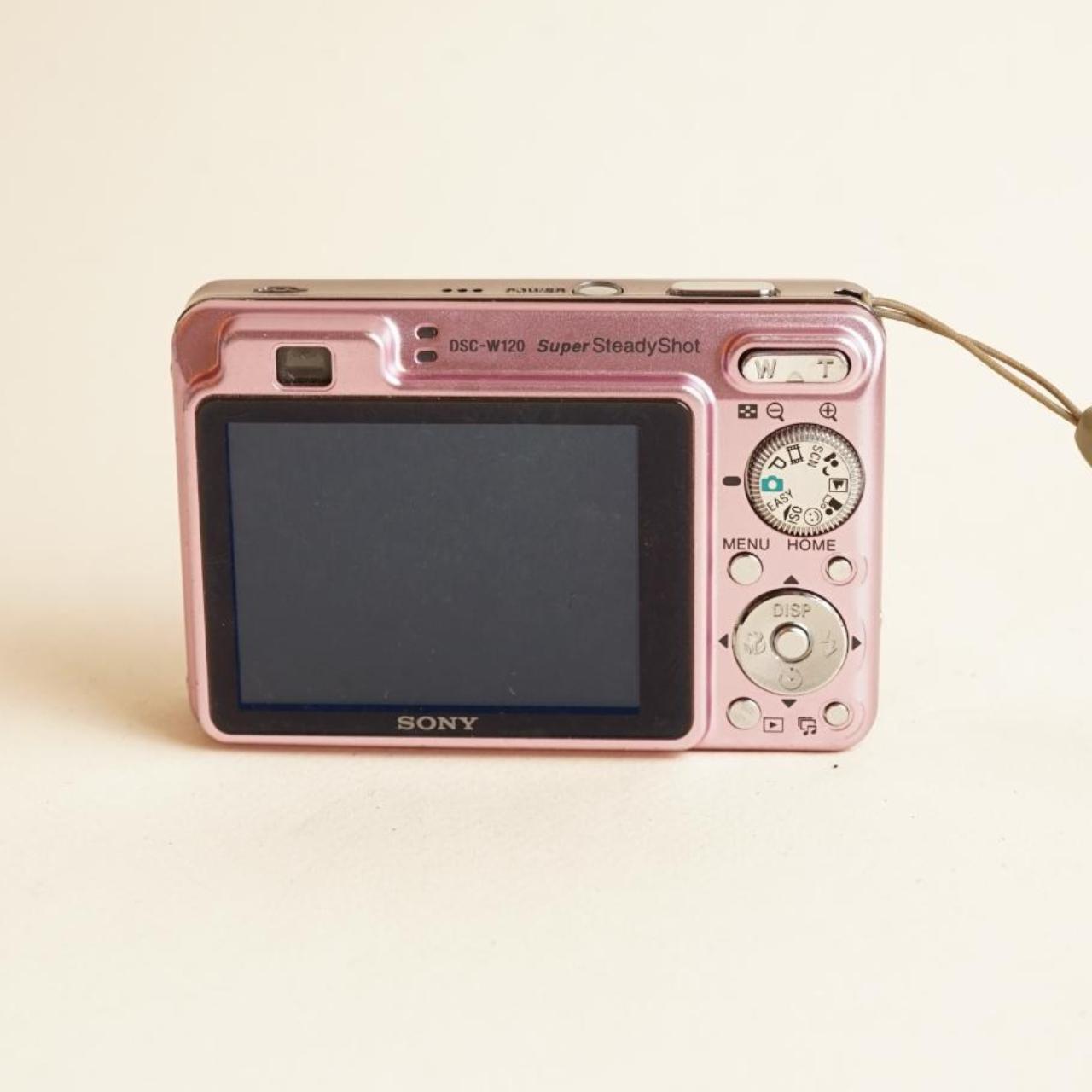 Sony CyberShot DSC-W120 Digital Camera | 7.2MP | Tested & Working | Pink