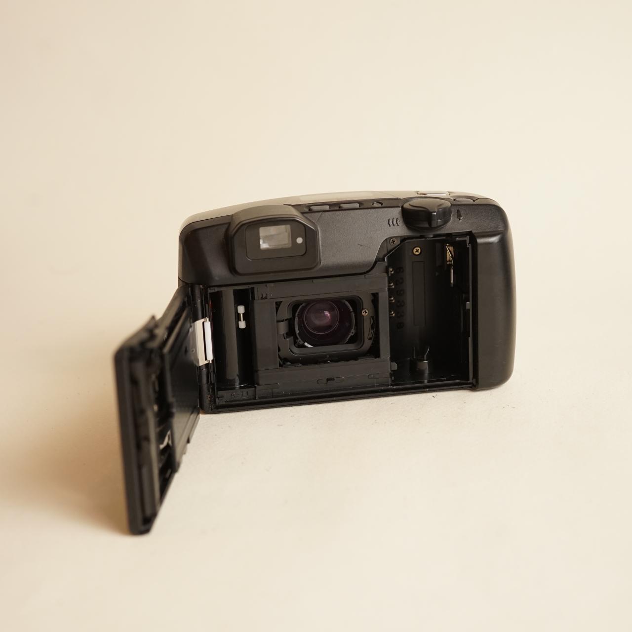 Pentax IQZoom EZY-80 35mm Point & Shoot Film Camera | Tested & Working | Silver
